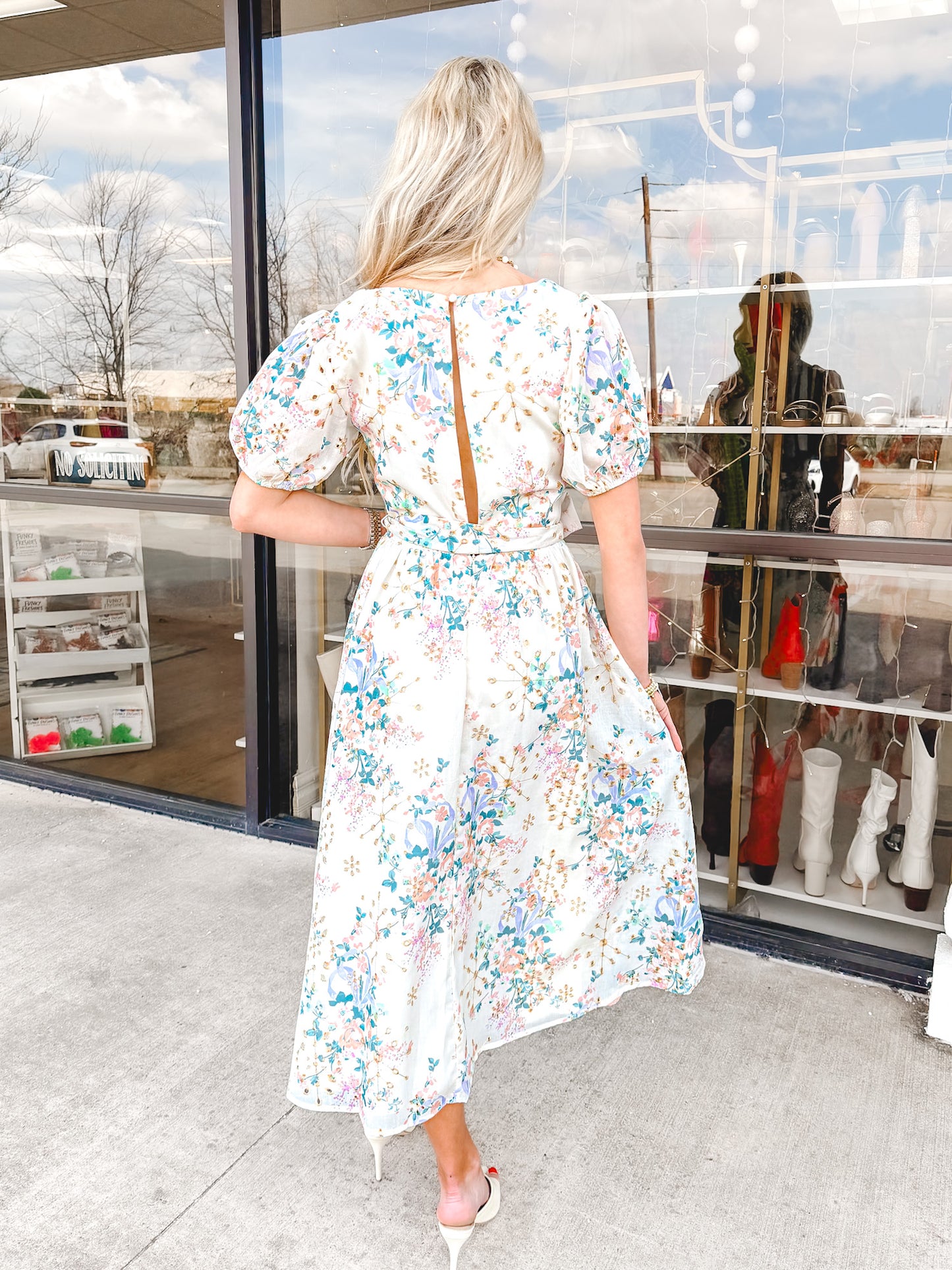 Whispering Wildflowers Midi Dress