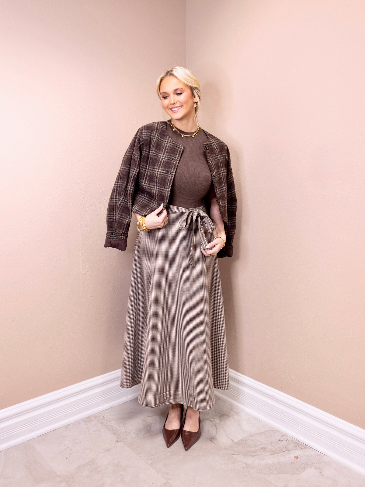The Fall Society Midi Dress