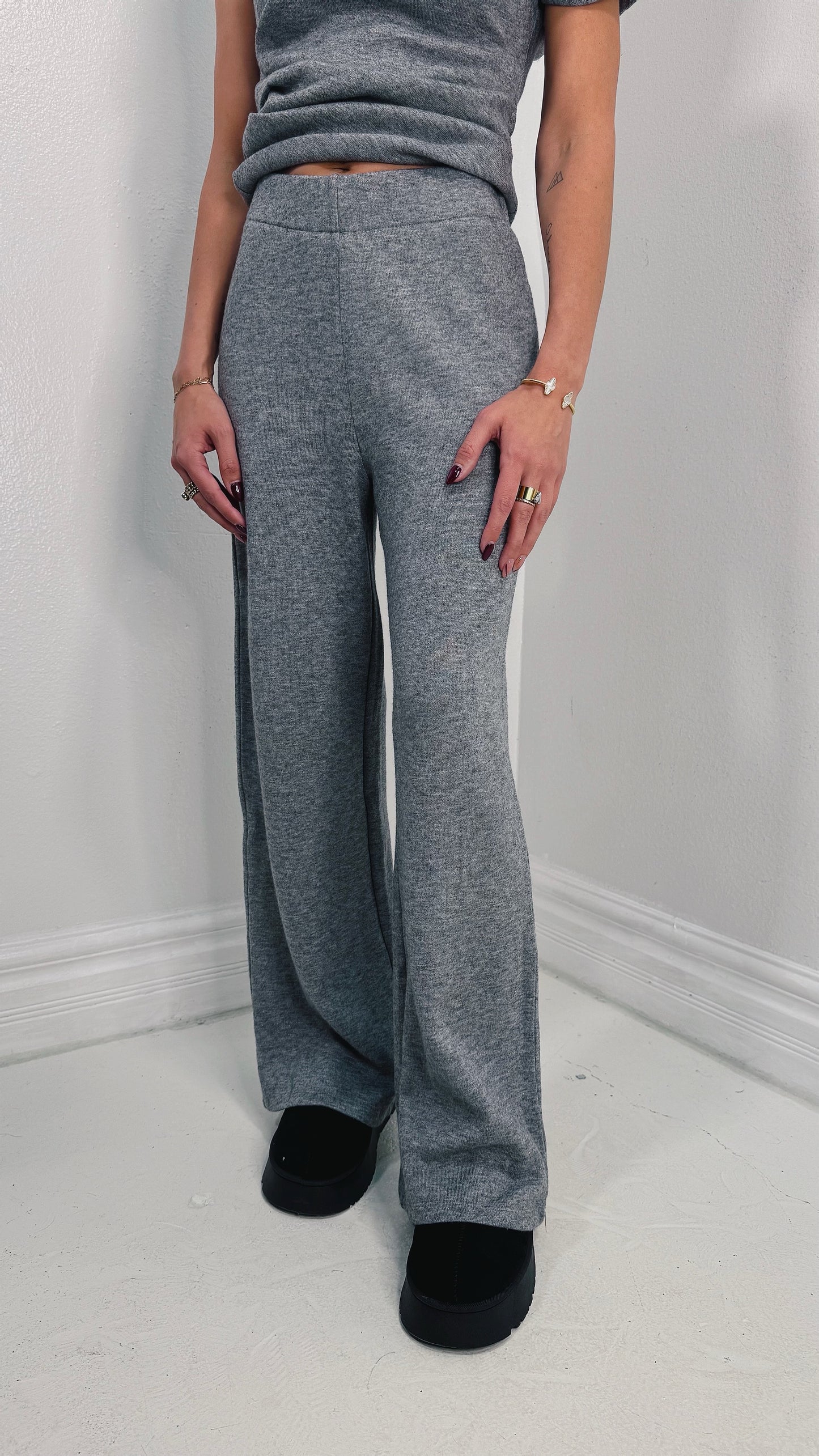 Pure Comfort High Waisted Knit Pants