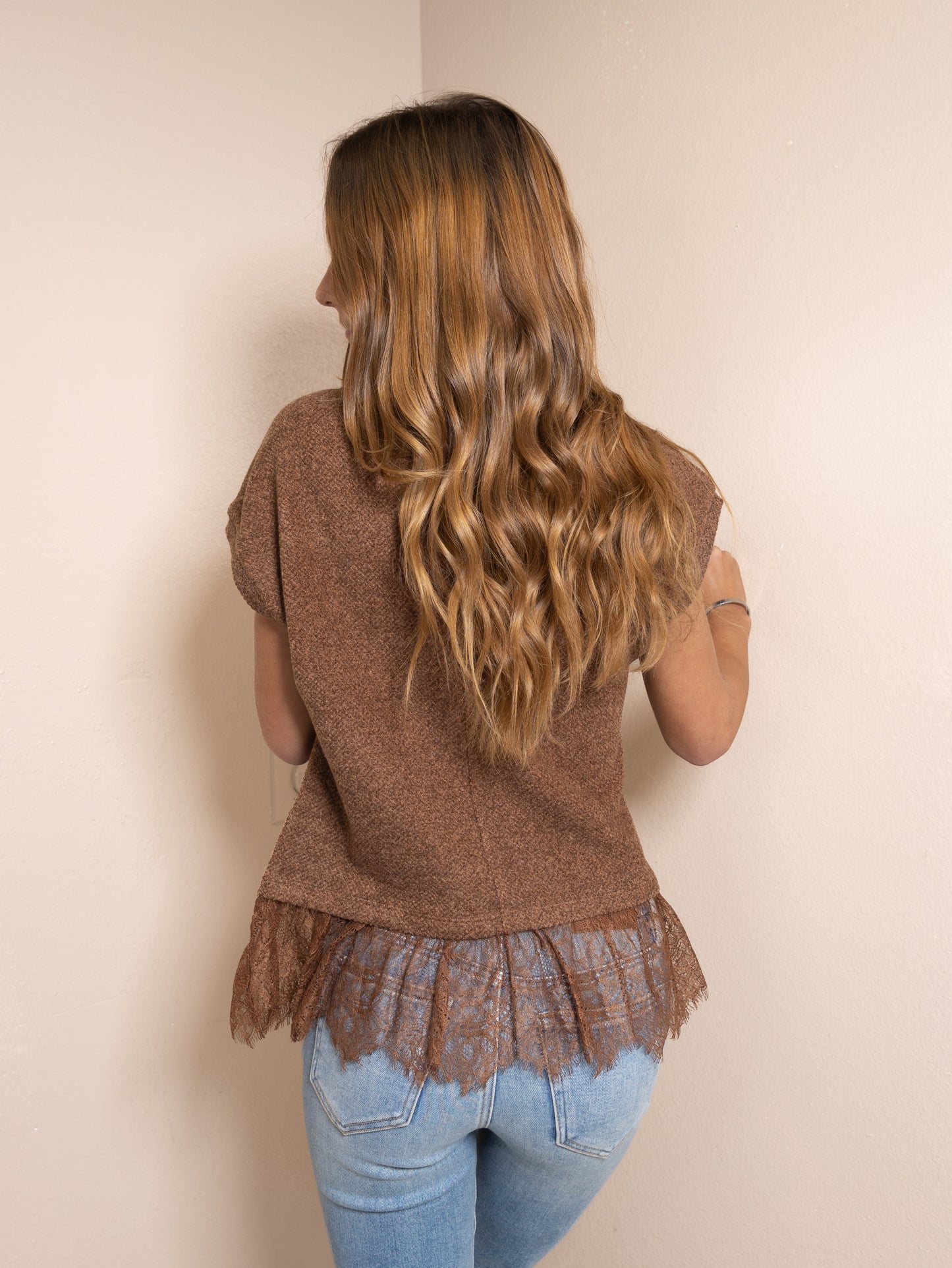 Laced in Love Sweater Top