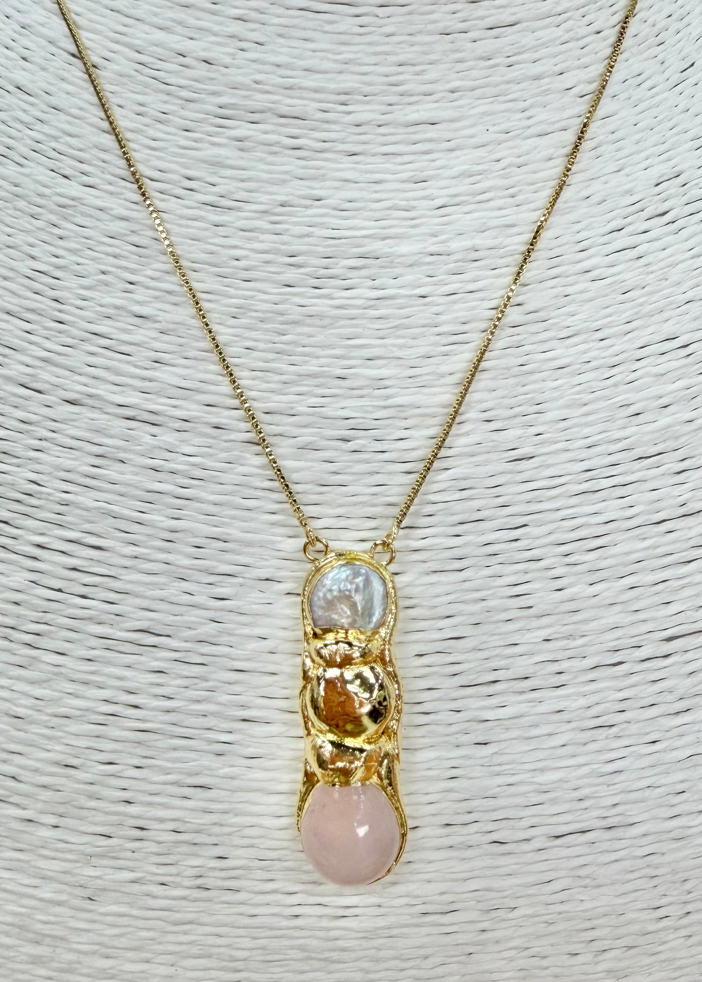 Easton Elle Blush Bloom Slip Necklace
