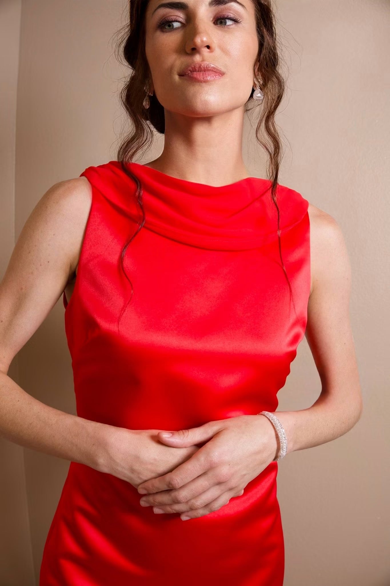 Firelight Cowl Back Dress