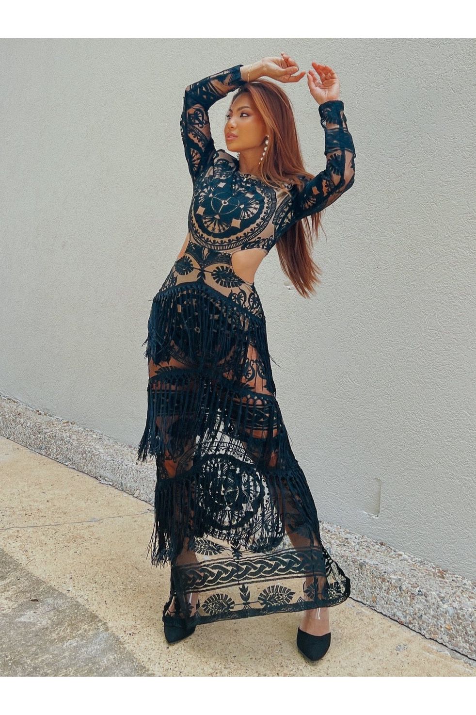 Babe in Baroque Maxi Dress-Dresses-KCoutureBoutique, women's boutique in Bossier City, Louisiana