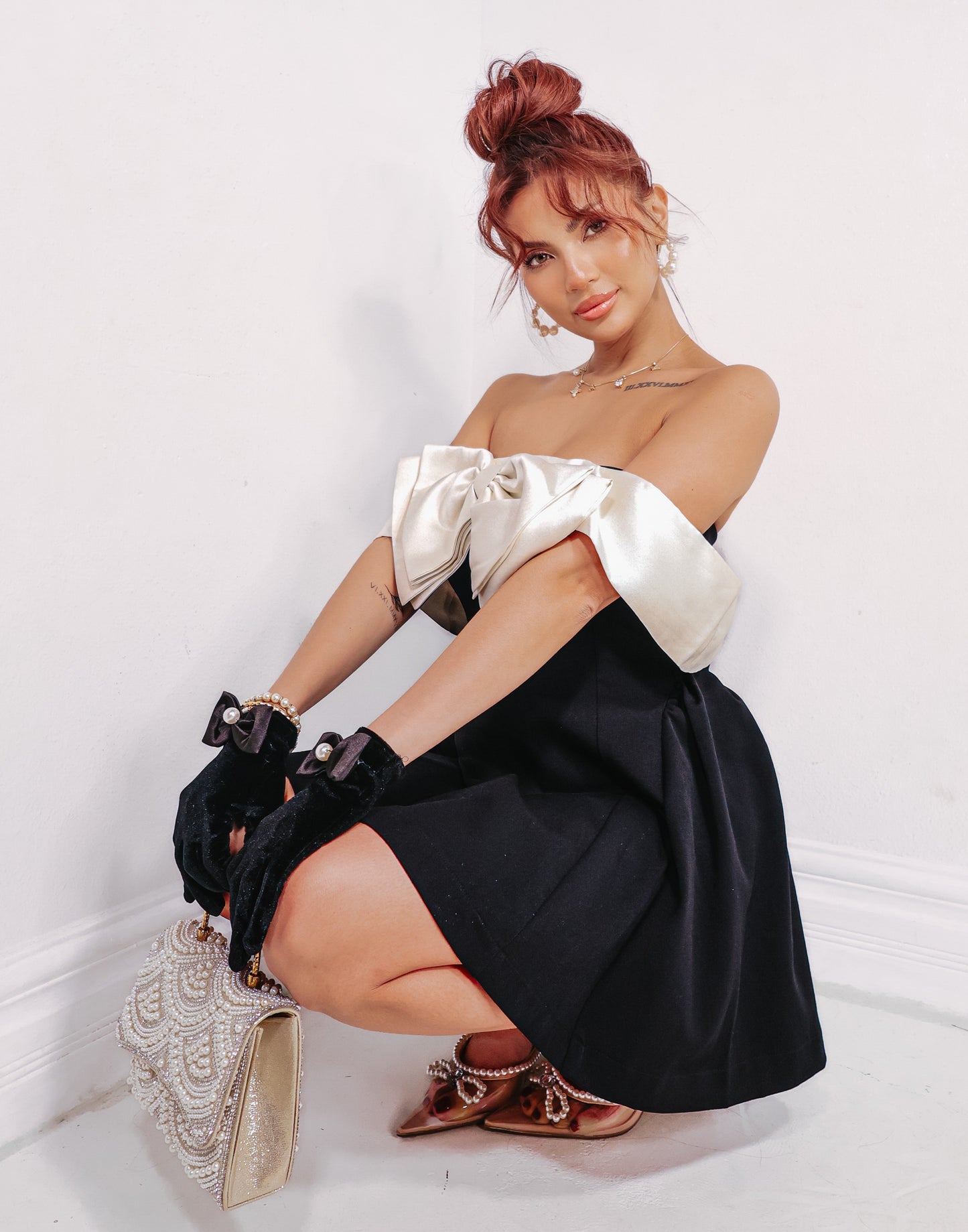 Belle Of Bows Mini Dress