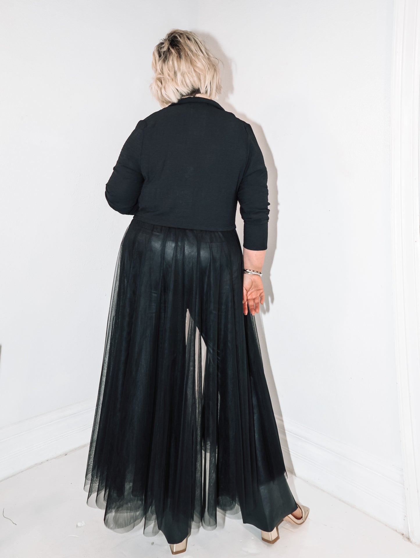 Cascade Tulle Blazer