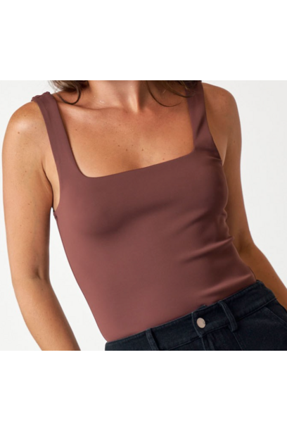 Casual Everyday Square Neck Bodysuit-Tops-KCoutureBoutique, women's boutique in Bossier City, Louisiana