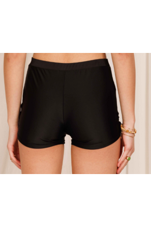 Casual Waist Band Black Shorts-Bottoms-KCoutureBoutique, women's boutique in Bossier City, Louisiana