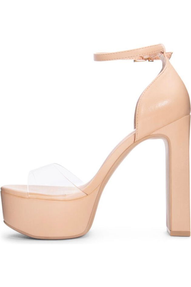 Chinese Laundry Asher Clear Vinyl Platform-Apparel & Accessories-KCoutureBoutique, women's boutique in Bossier City, Louisiana