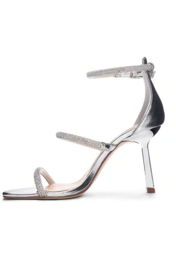 Chinese Laundry Janai Silver Heel-Shoes-KCoutureBoutique, women's boutique in Bossier City, Louisiana