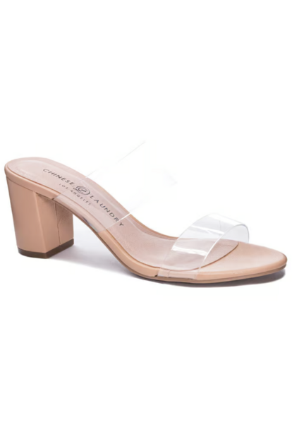 Chinese Laundry Robinn Clear Strap Heel KCoutureBoutique