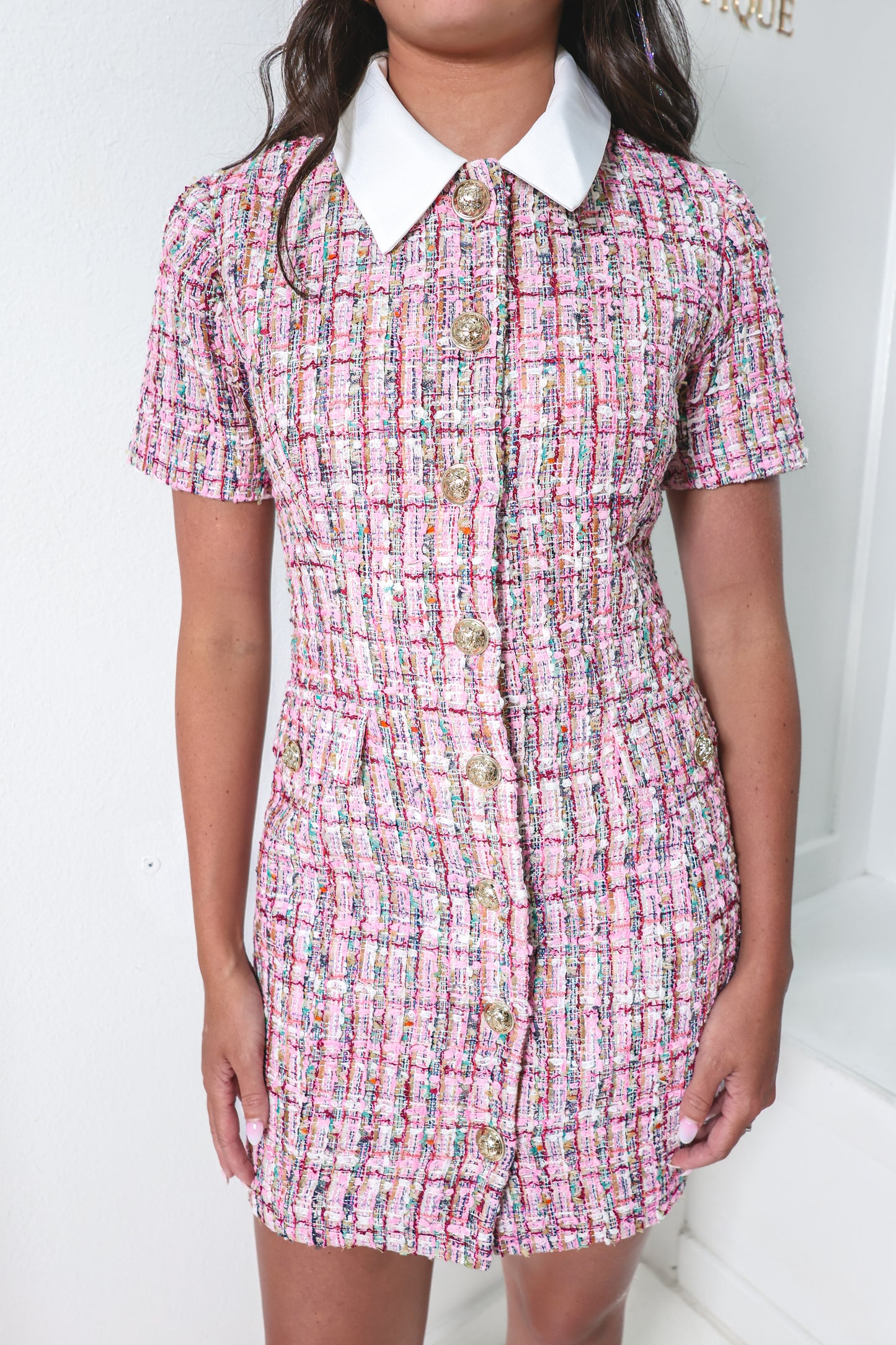 Couture Crush Multicolor Tweed Dress