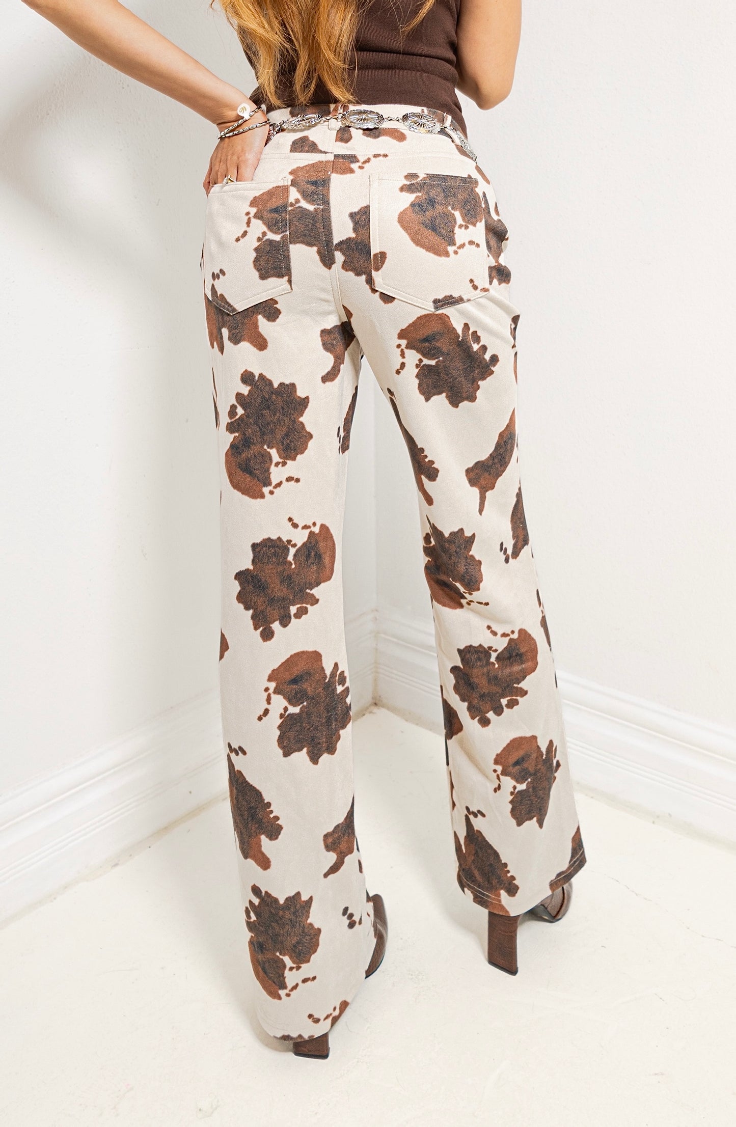 Cowgirl Canvas Low Waist Suede Pants