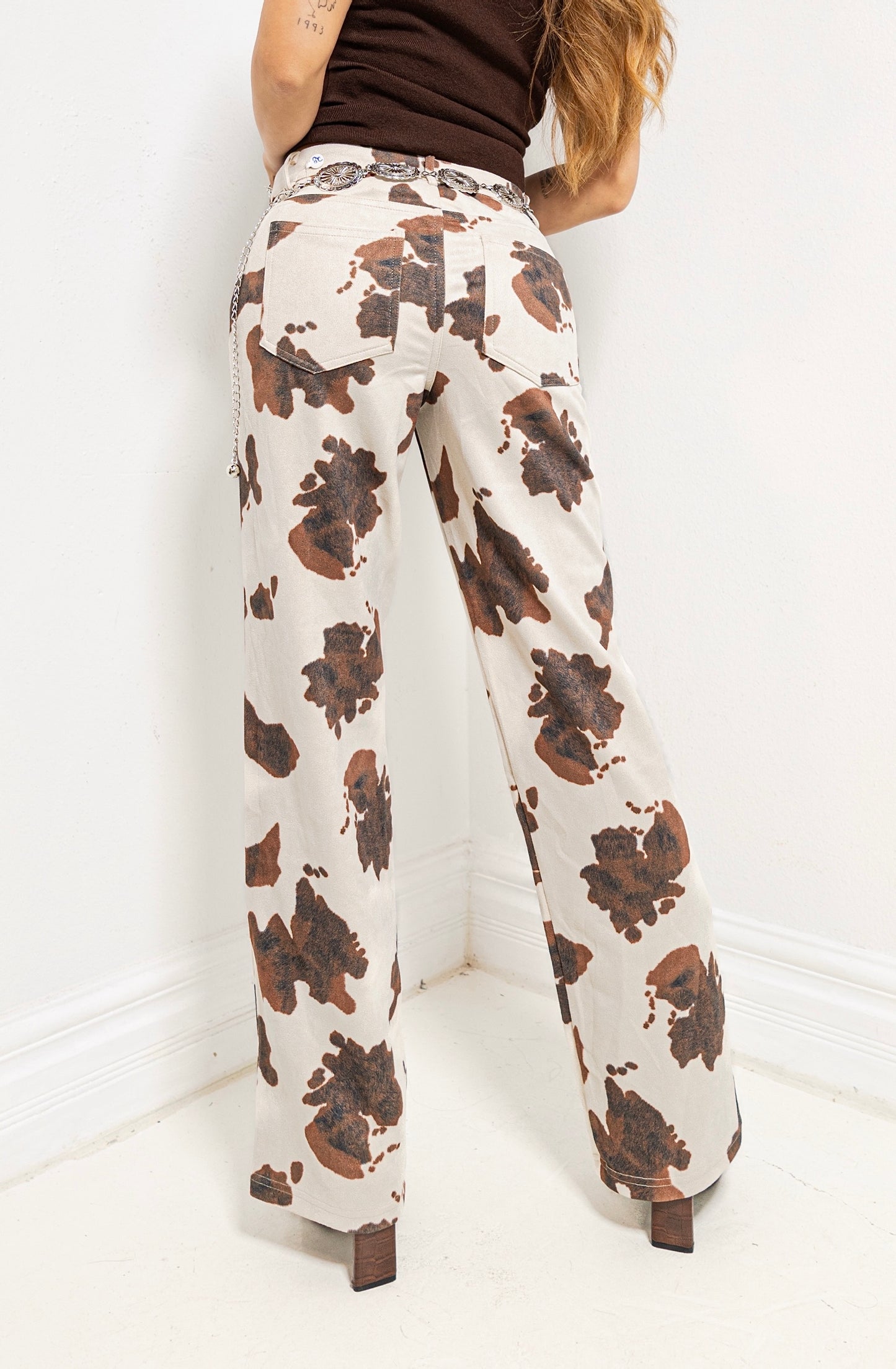 Cowgirl Canvas Low Waist Suede Pants