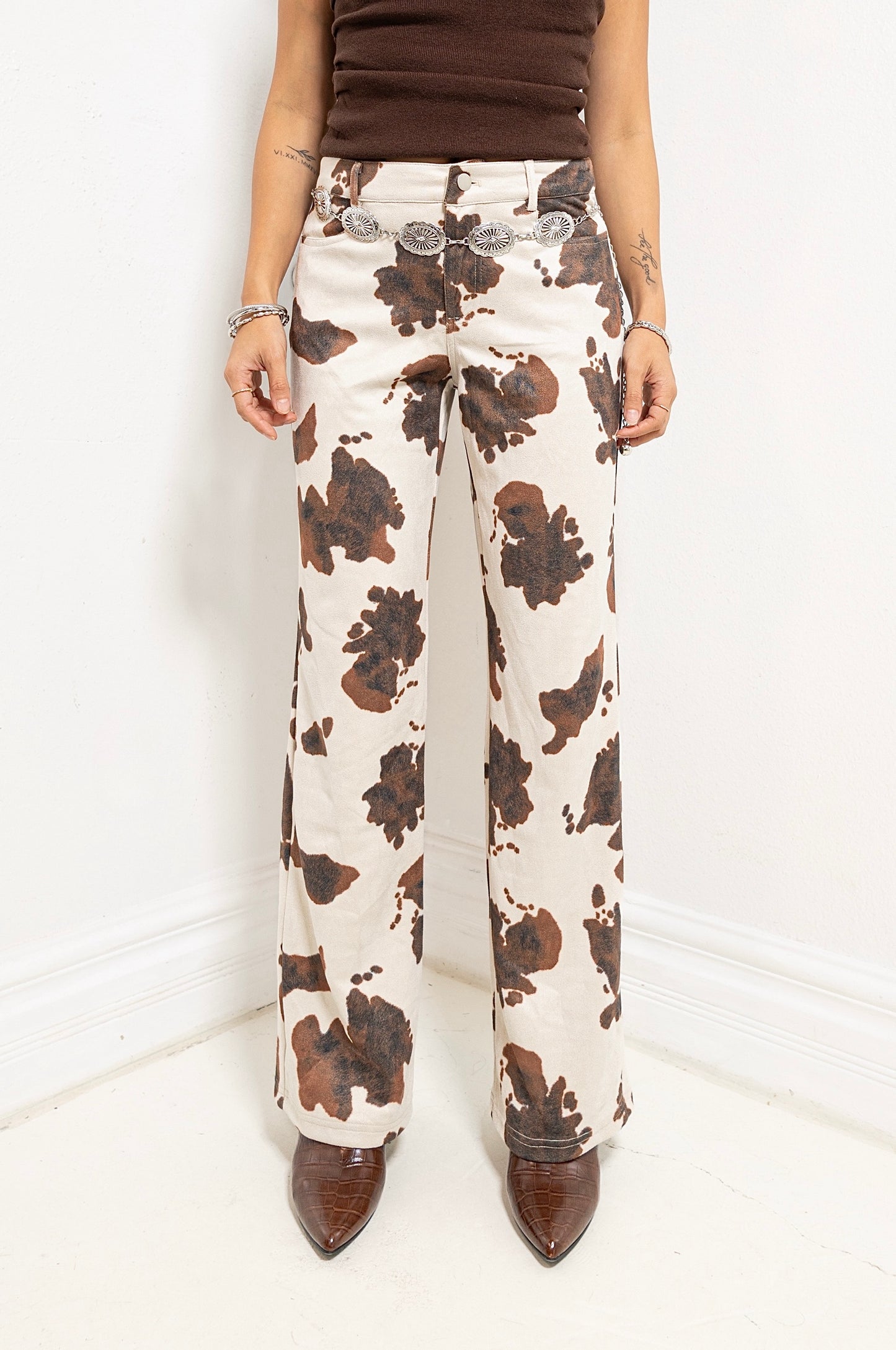 Cowgirl Canvas Low Waist Suede Pants