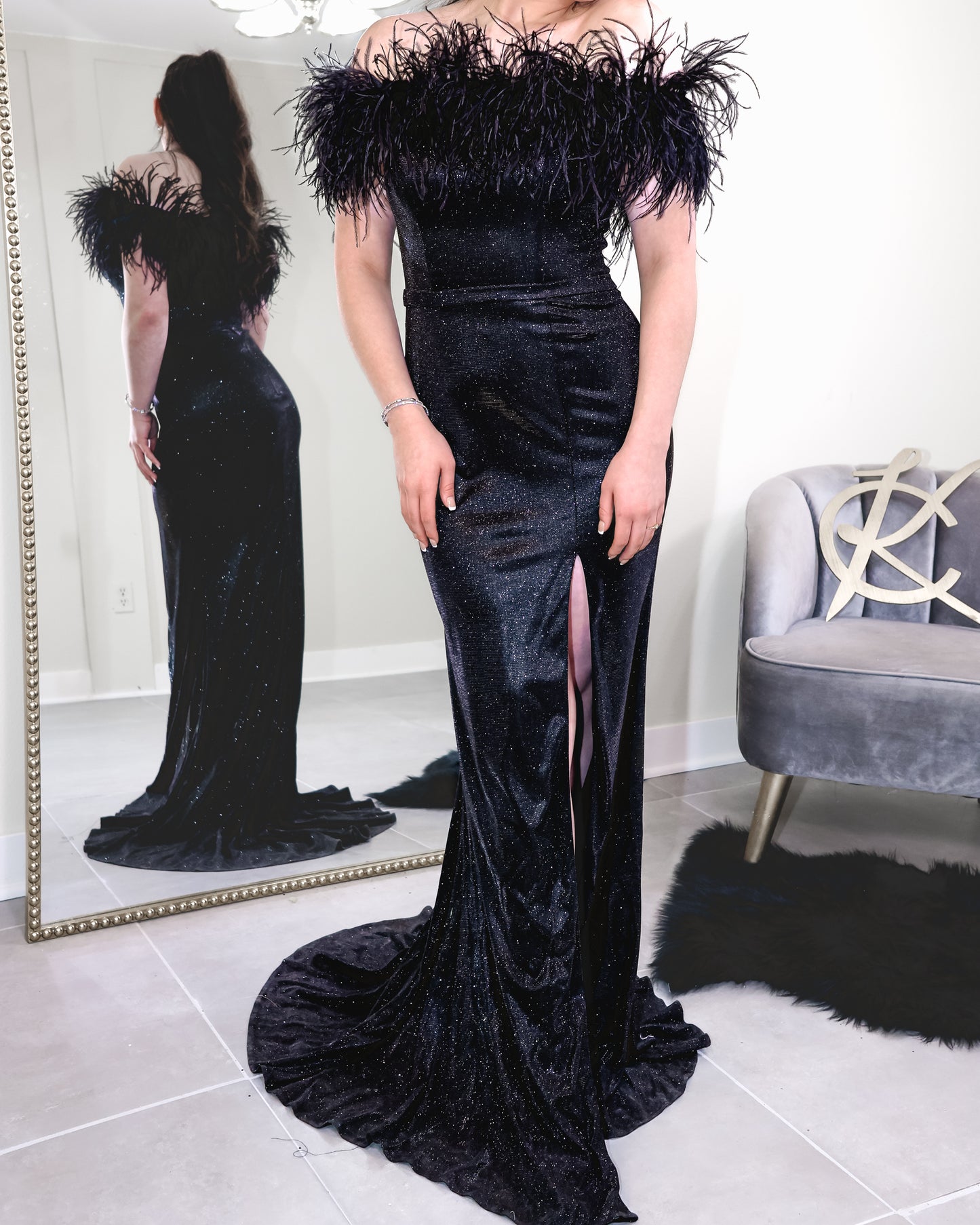 Dark Swan Evening Dress