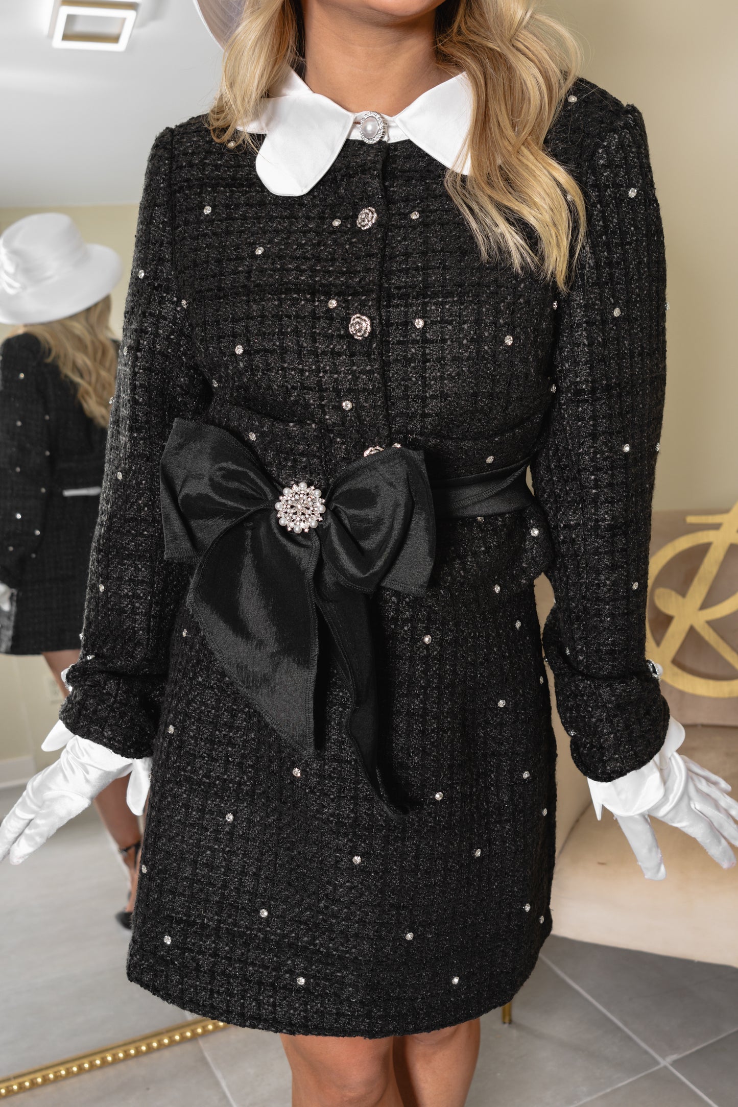 Diamond Duchess Rhinestone Studded Skirt
