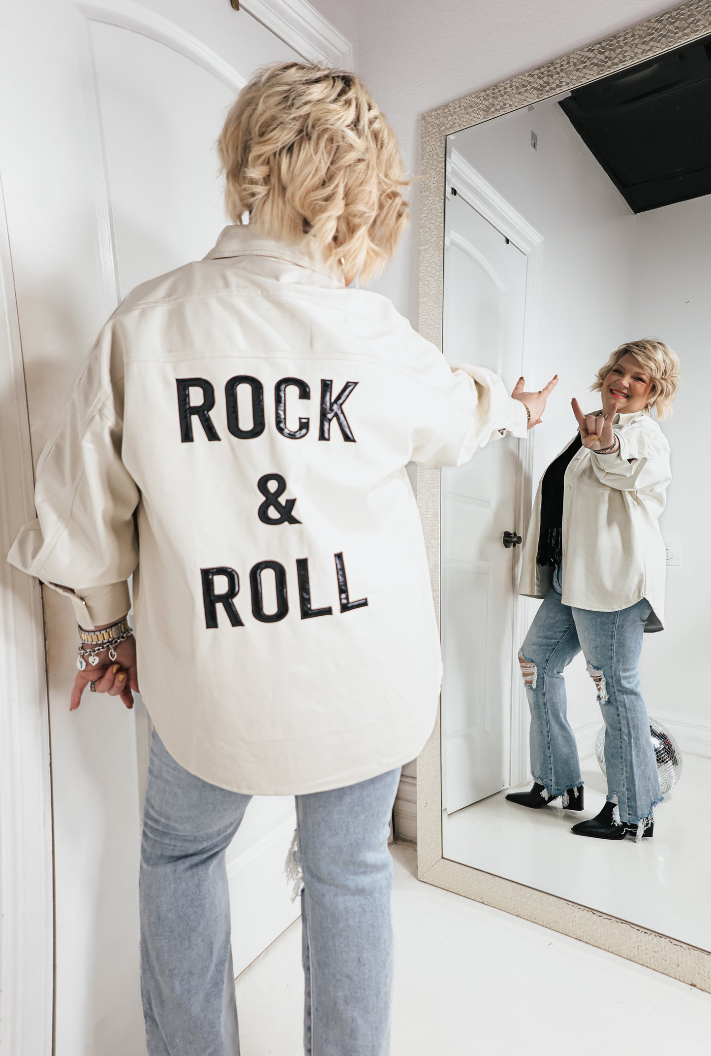Elan Rock & Roll Faux Leather Jacket