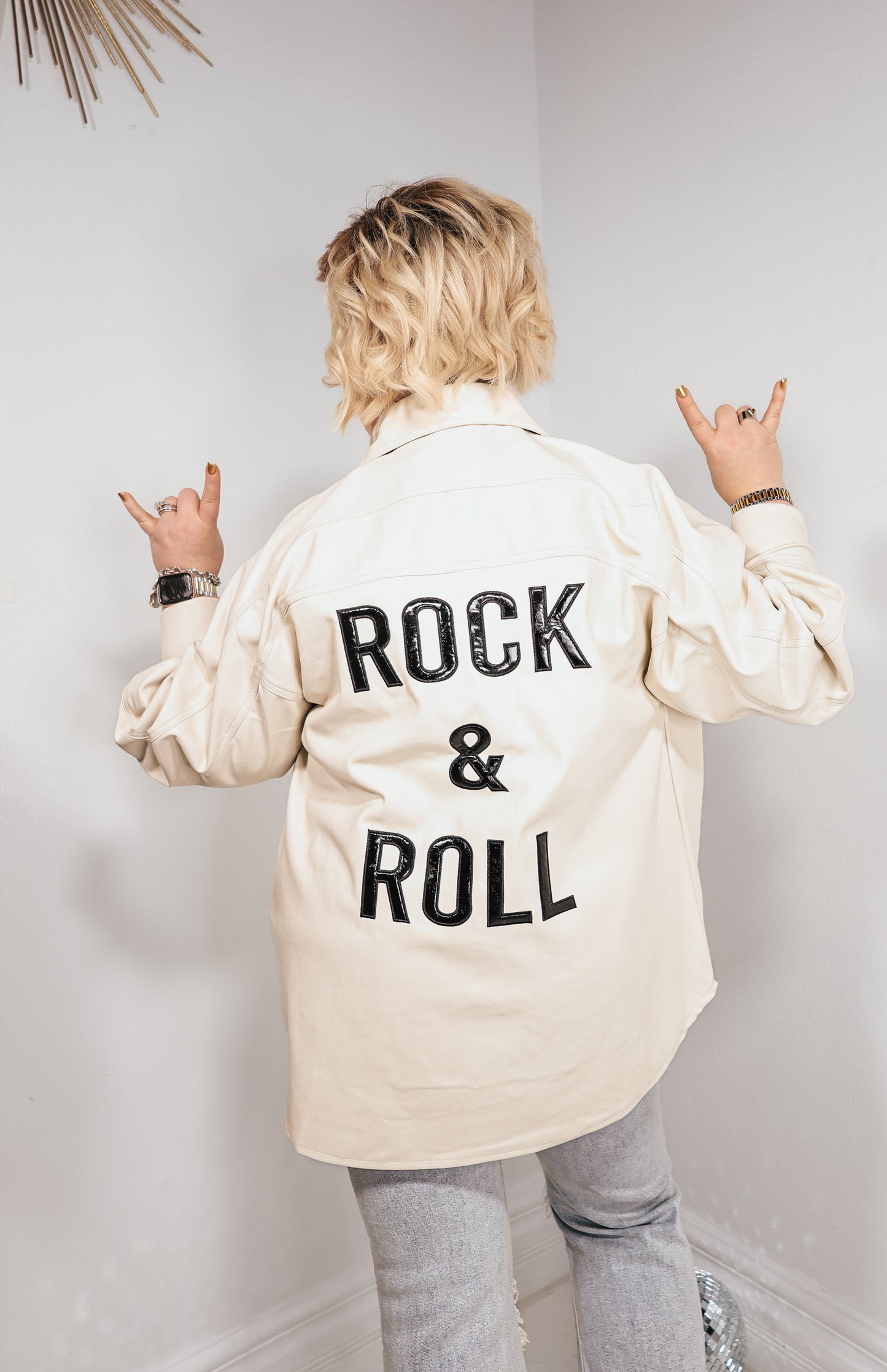 Elan Rock & Roll Faux Leather Jacket