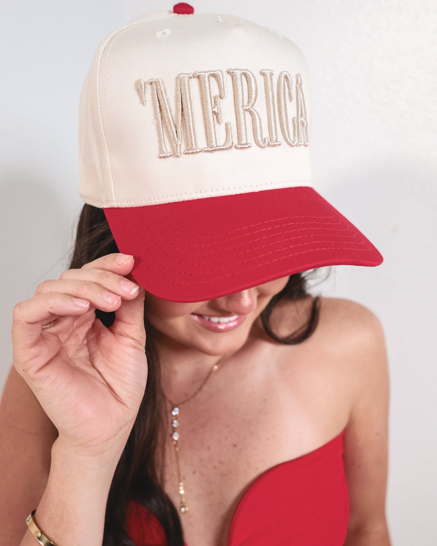 Embroidered 'Merica Trucker Hat