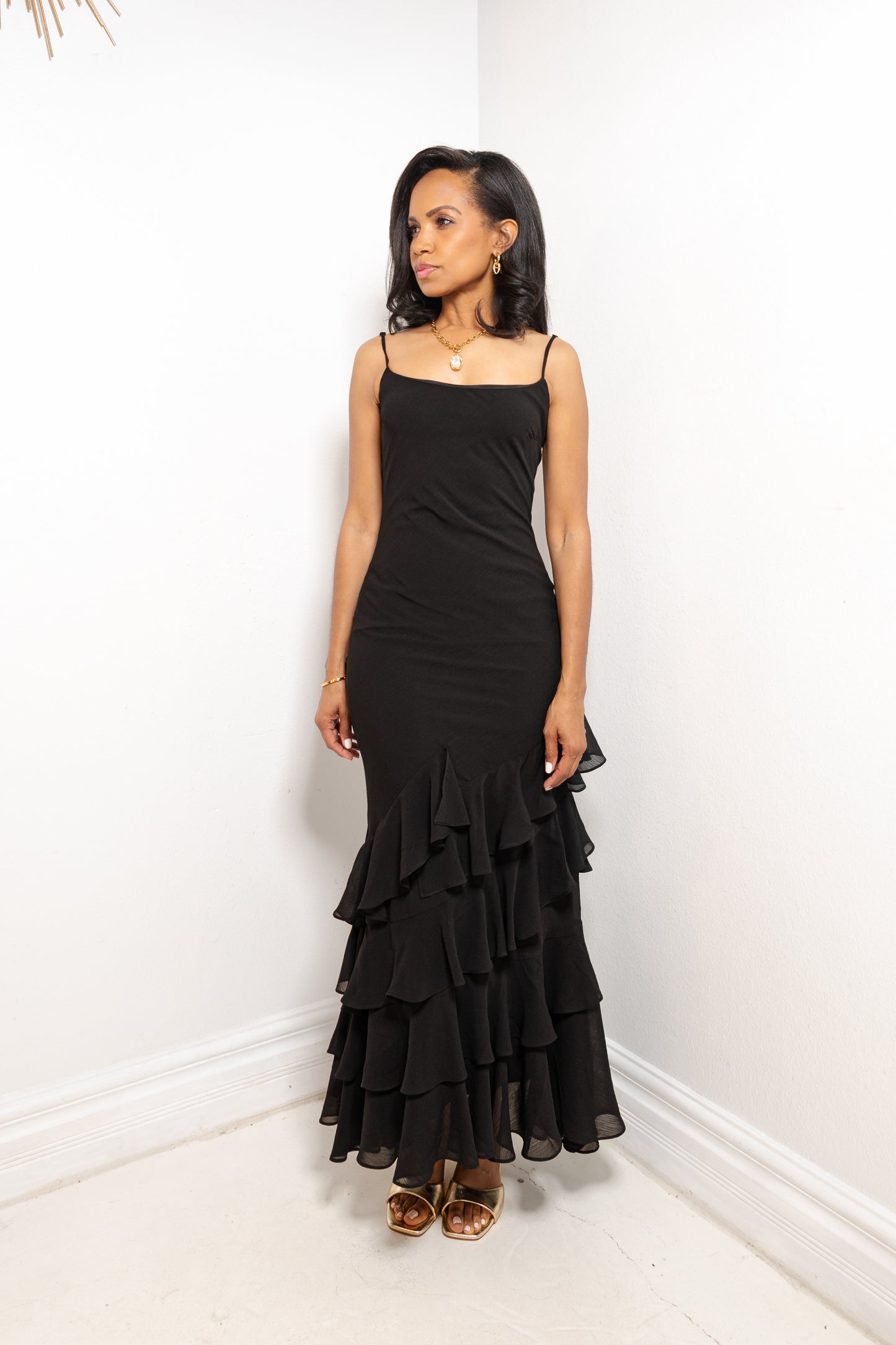 Enchanted Evenings Tiered Ruffle Dress