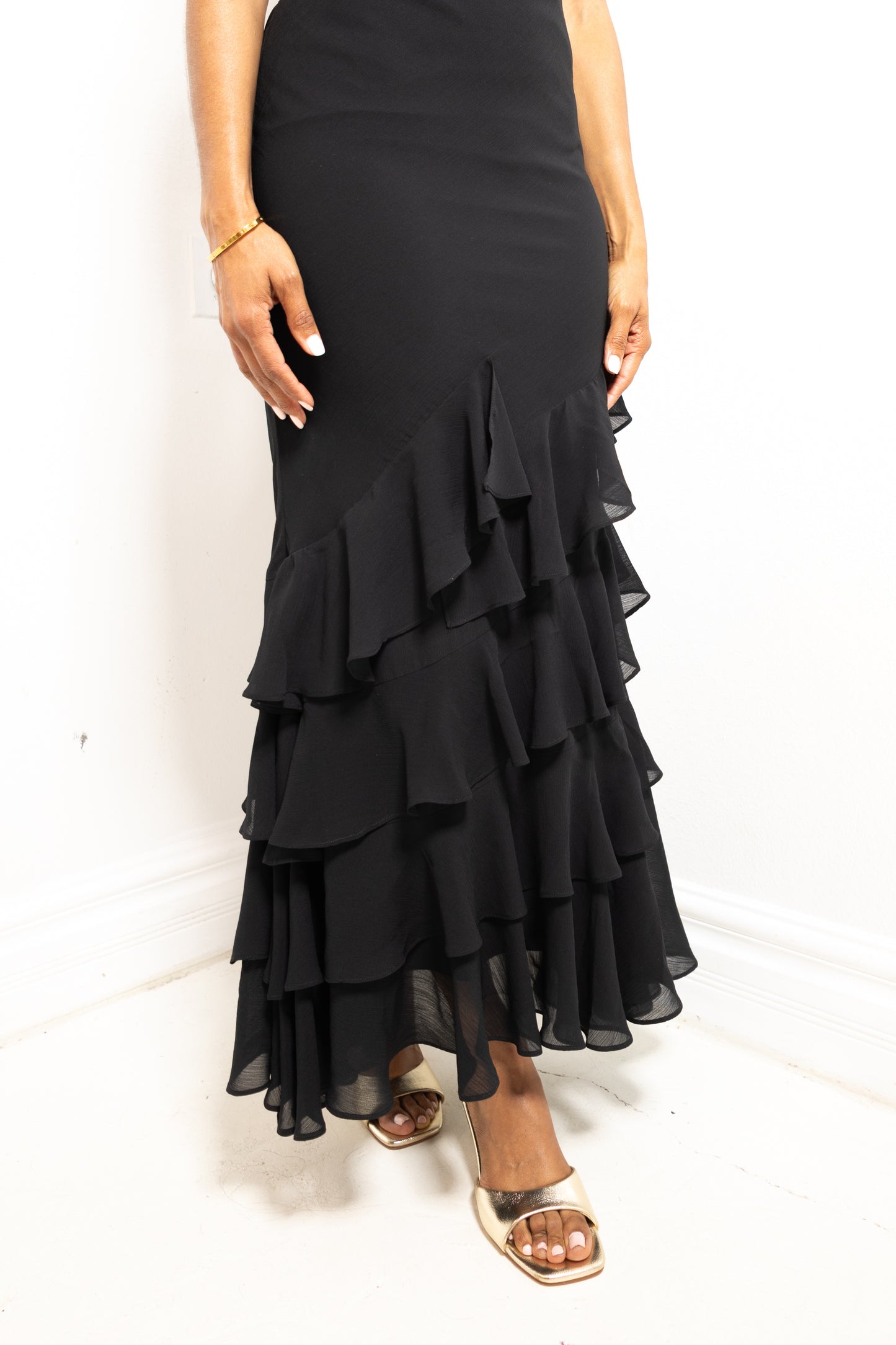 Enchanted Evenings Tiered Ruffle Dress
