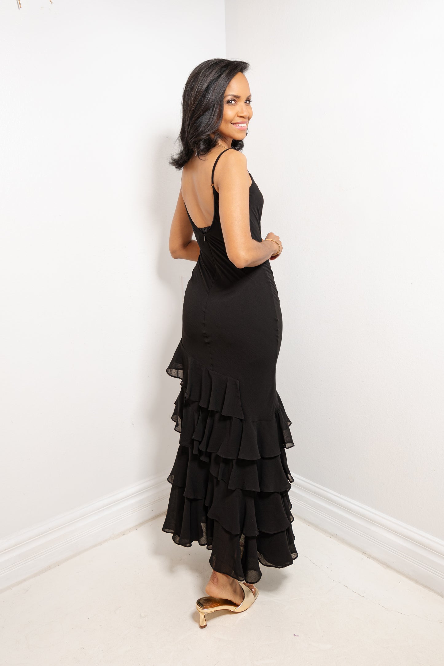 Enchanted Evenings Tiered Ruffle Dress