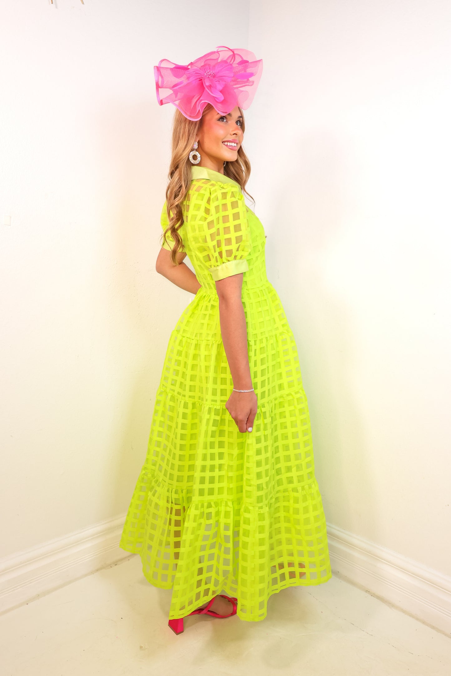 Endless Rose Glow Getter Organza Maxi Dress