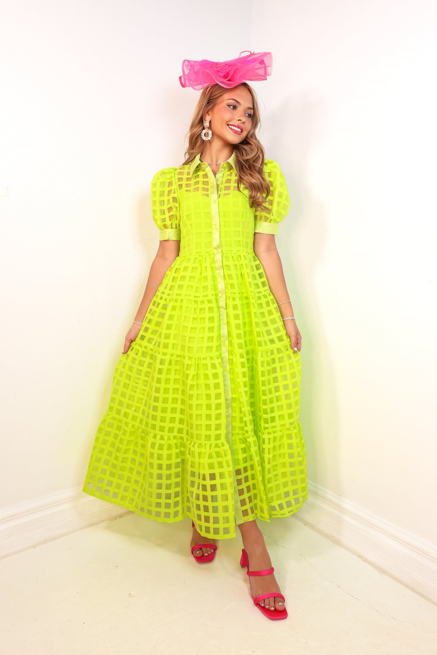 Endless Rose Glow Getter Organza Maxi Dress