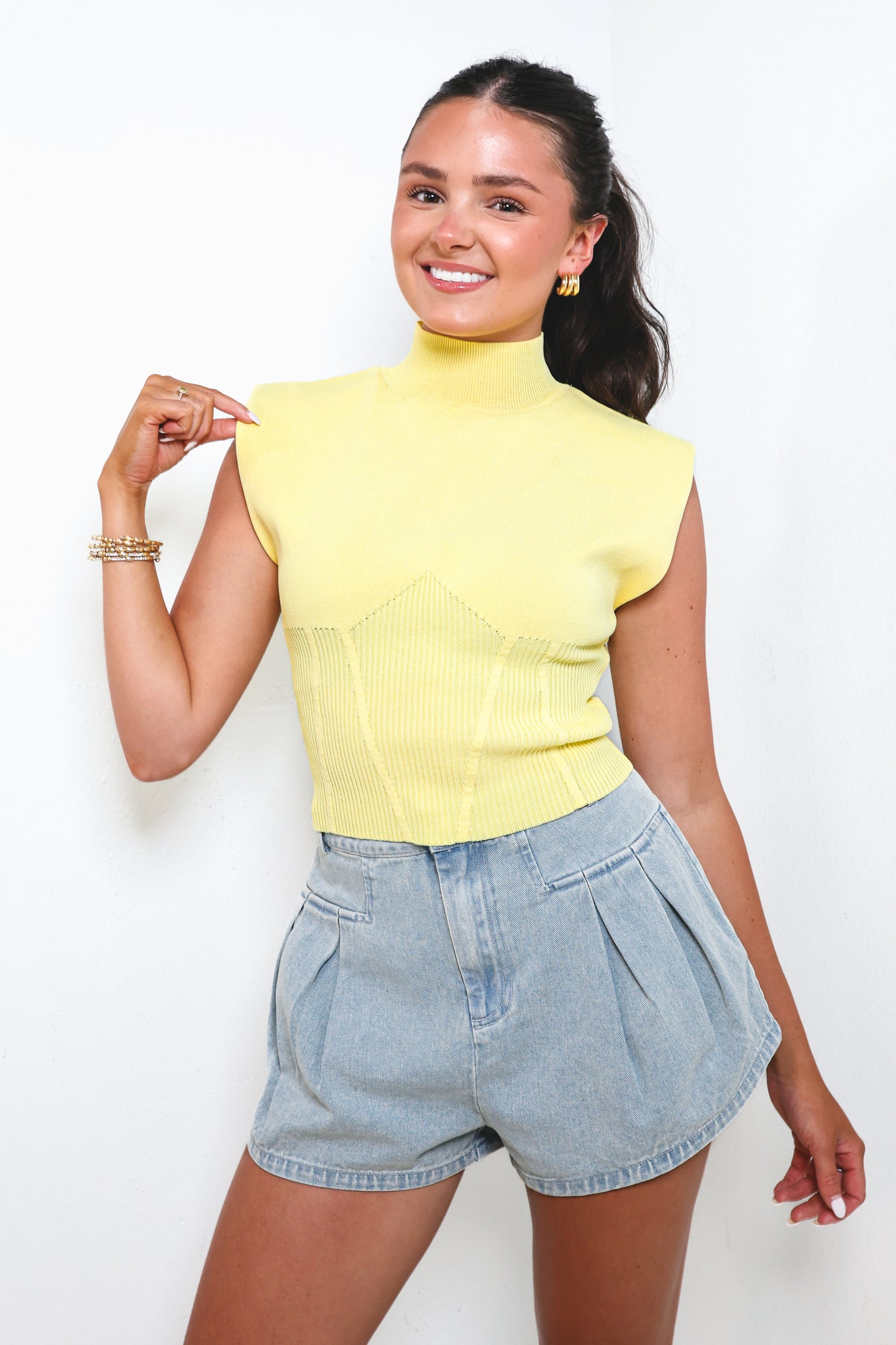 Endless Rose Padded Knit Top