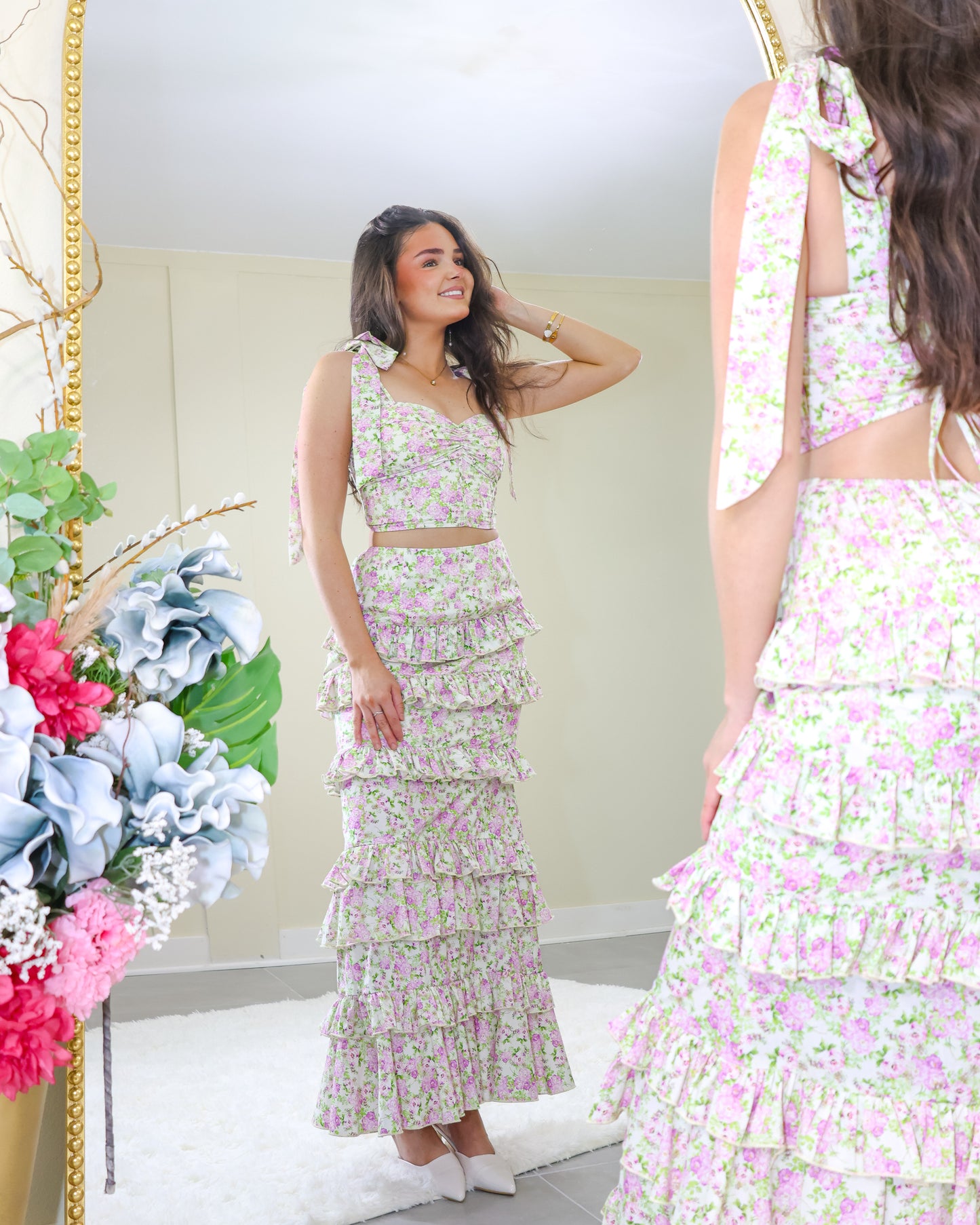 Ever After Floral Printed Tube Top