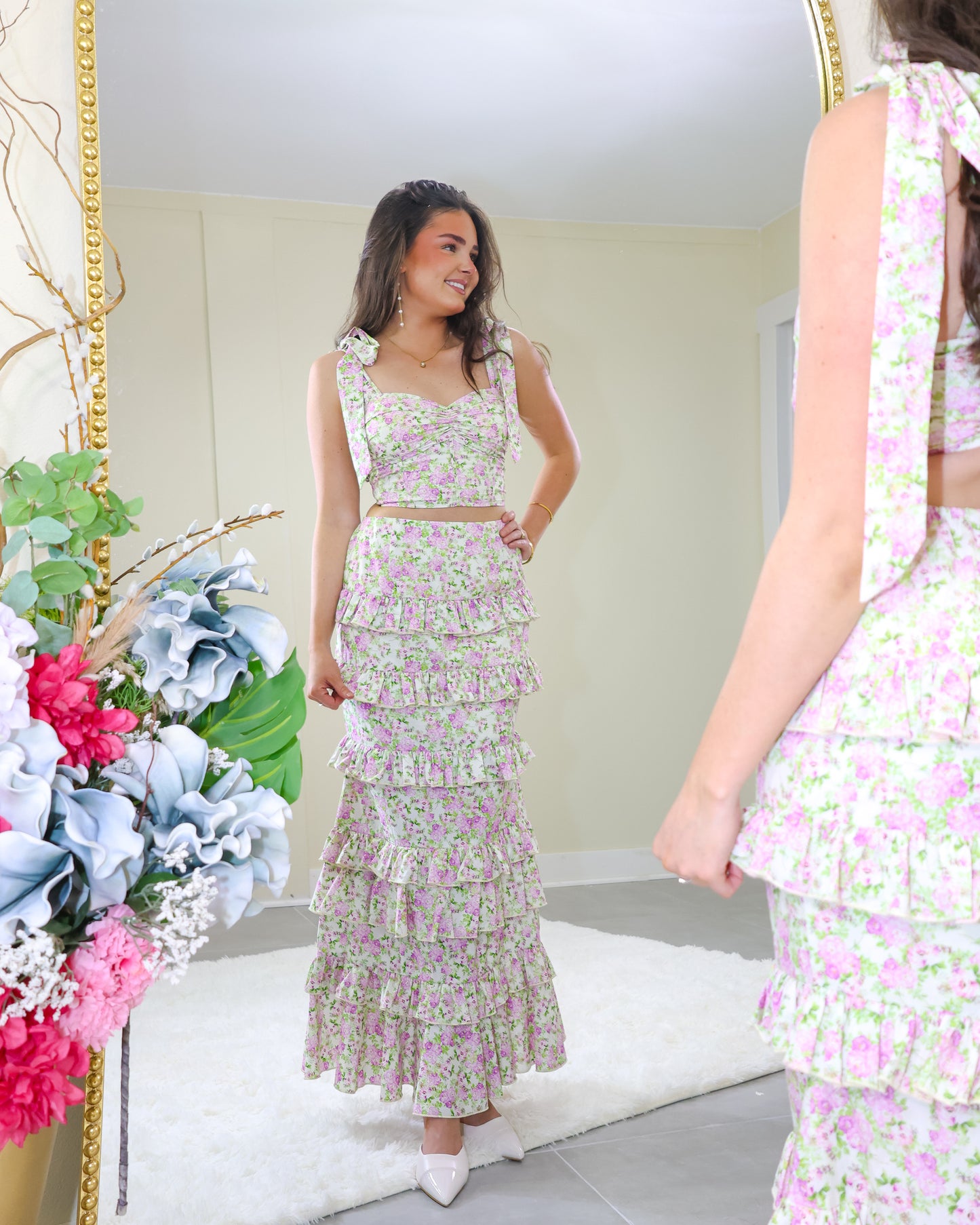 Ever After Floral Printed Tube Top