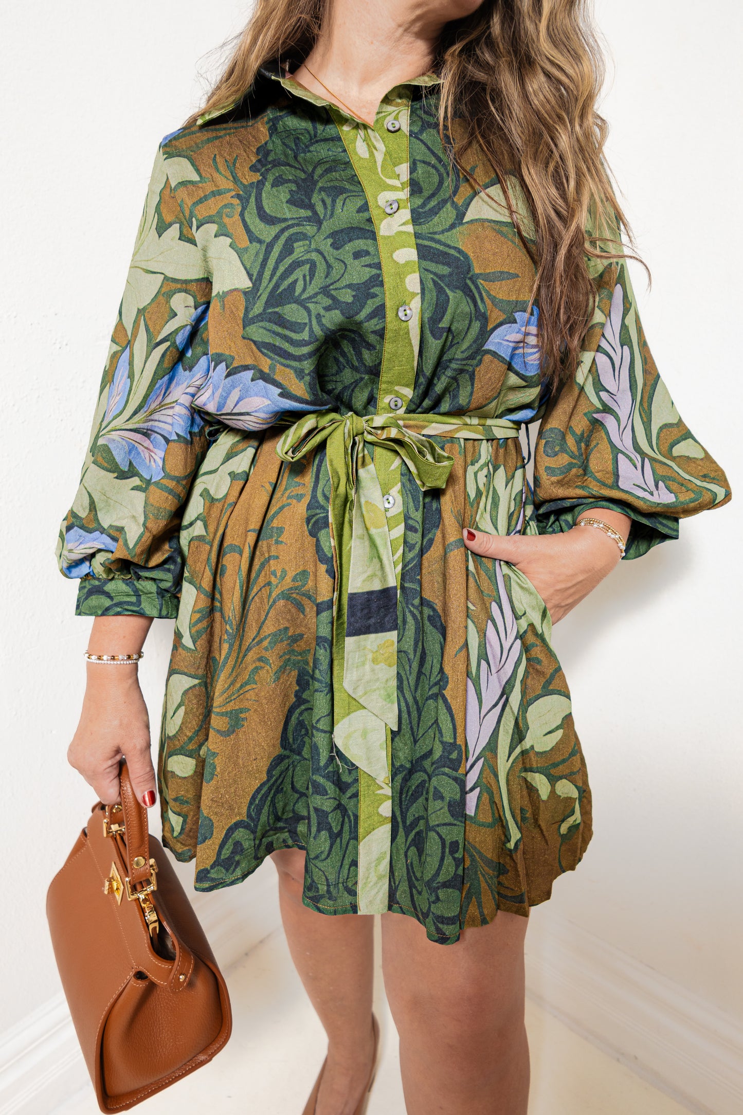 Flora & Fable Belted Dress