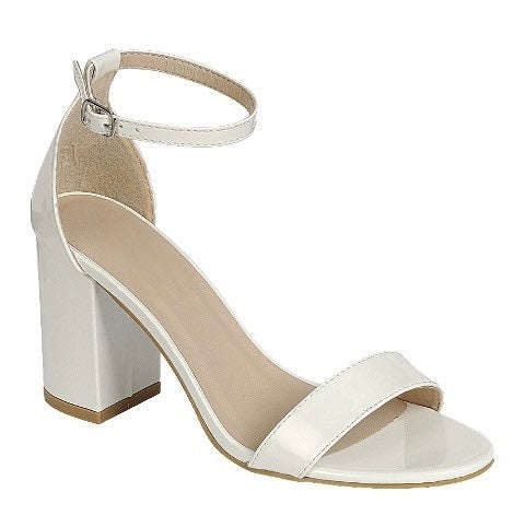 Chunky Heel Sandal with Ankle Strap