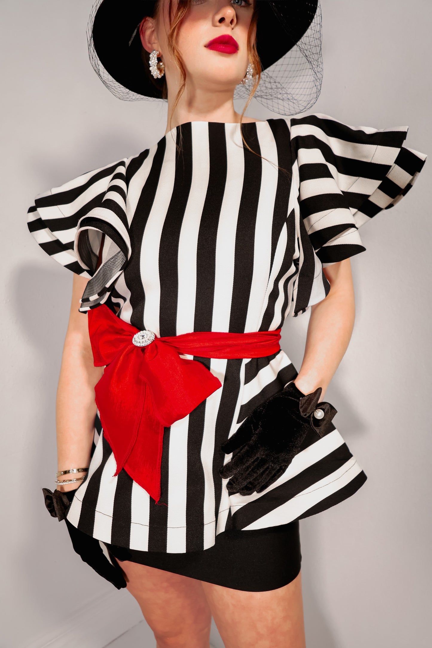 Gaga Peplum Top