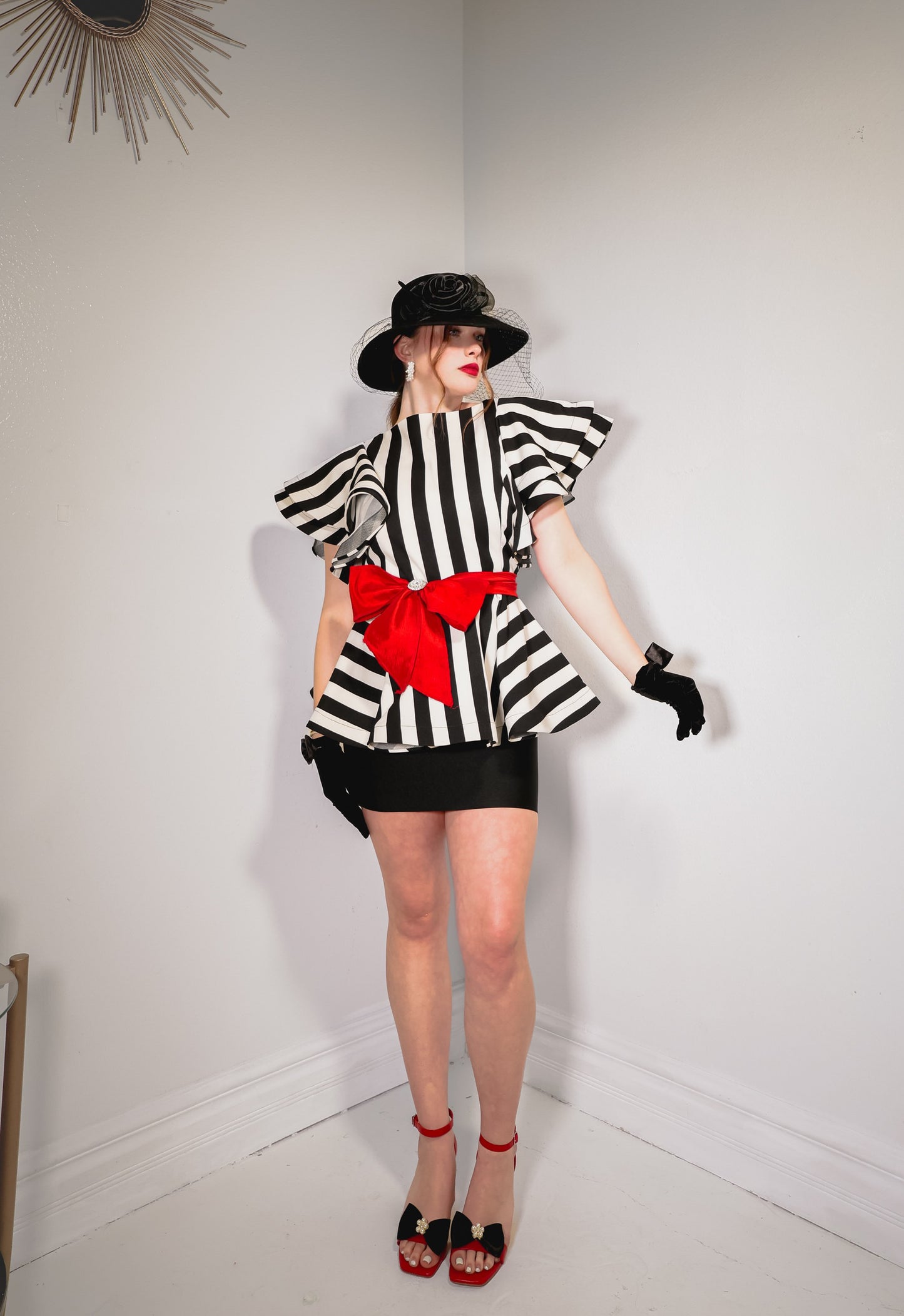 Gaga Peplum Top