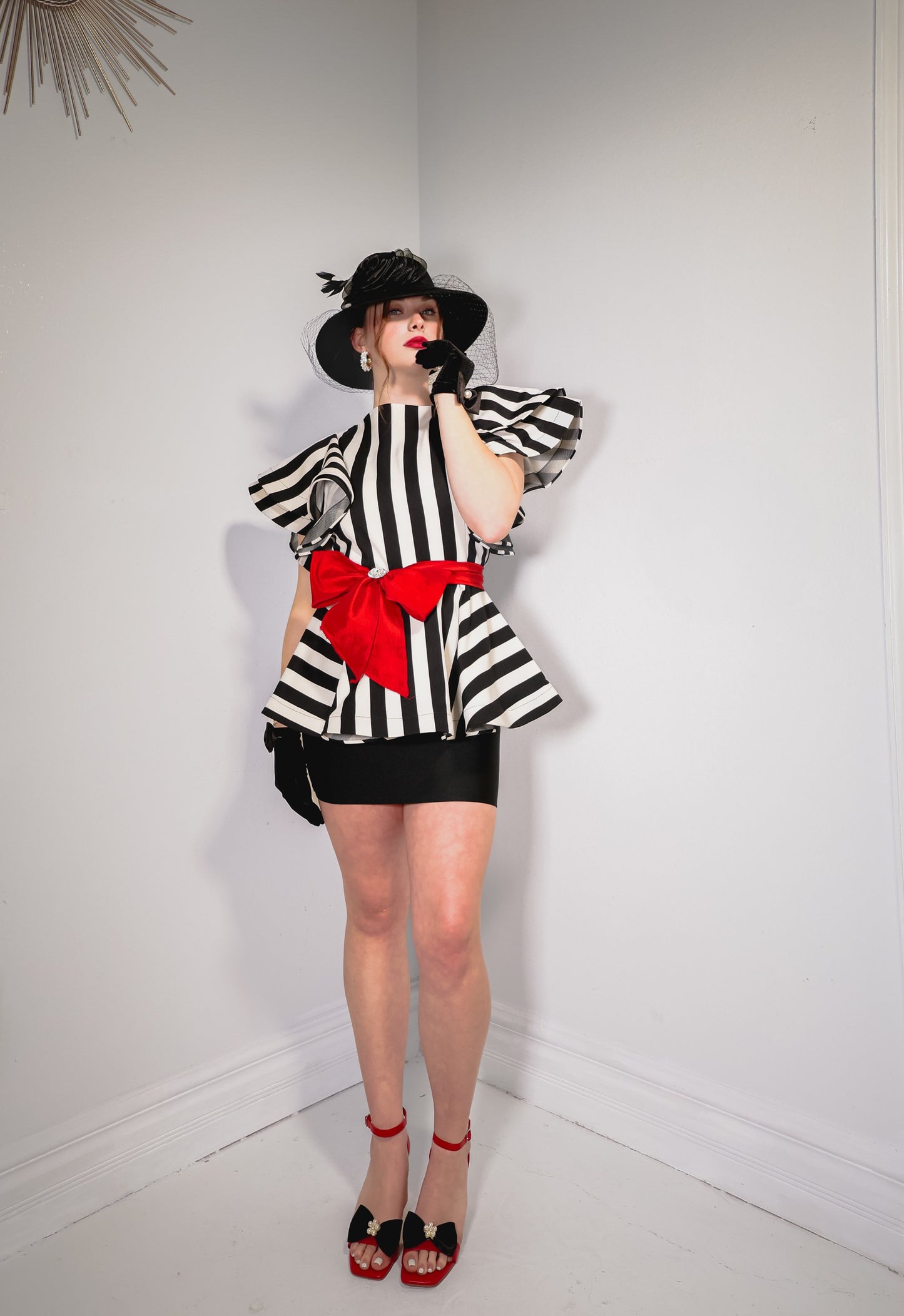 Gaga Peplum Top