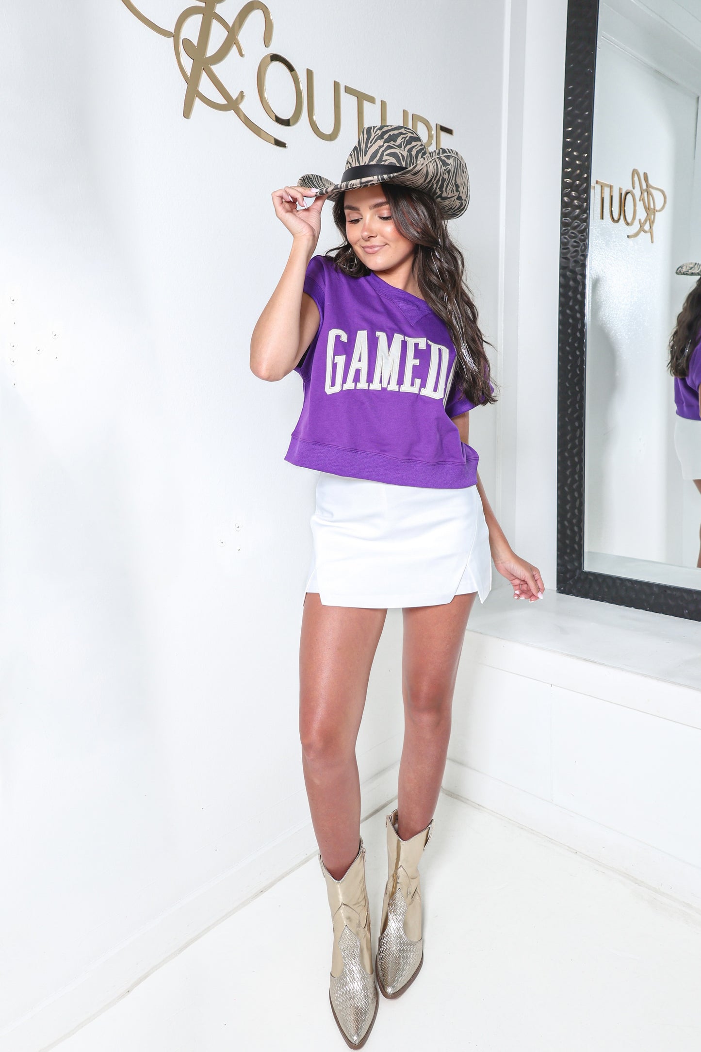 Game Day Girl Boxy Cropped Top