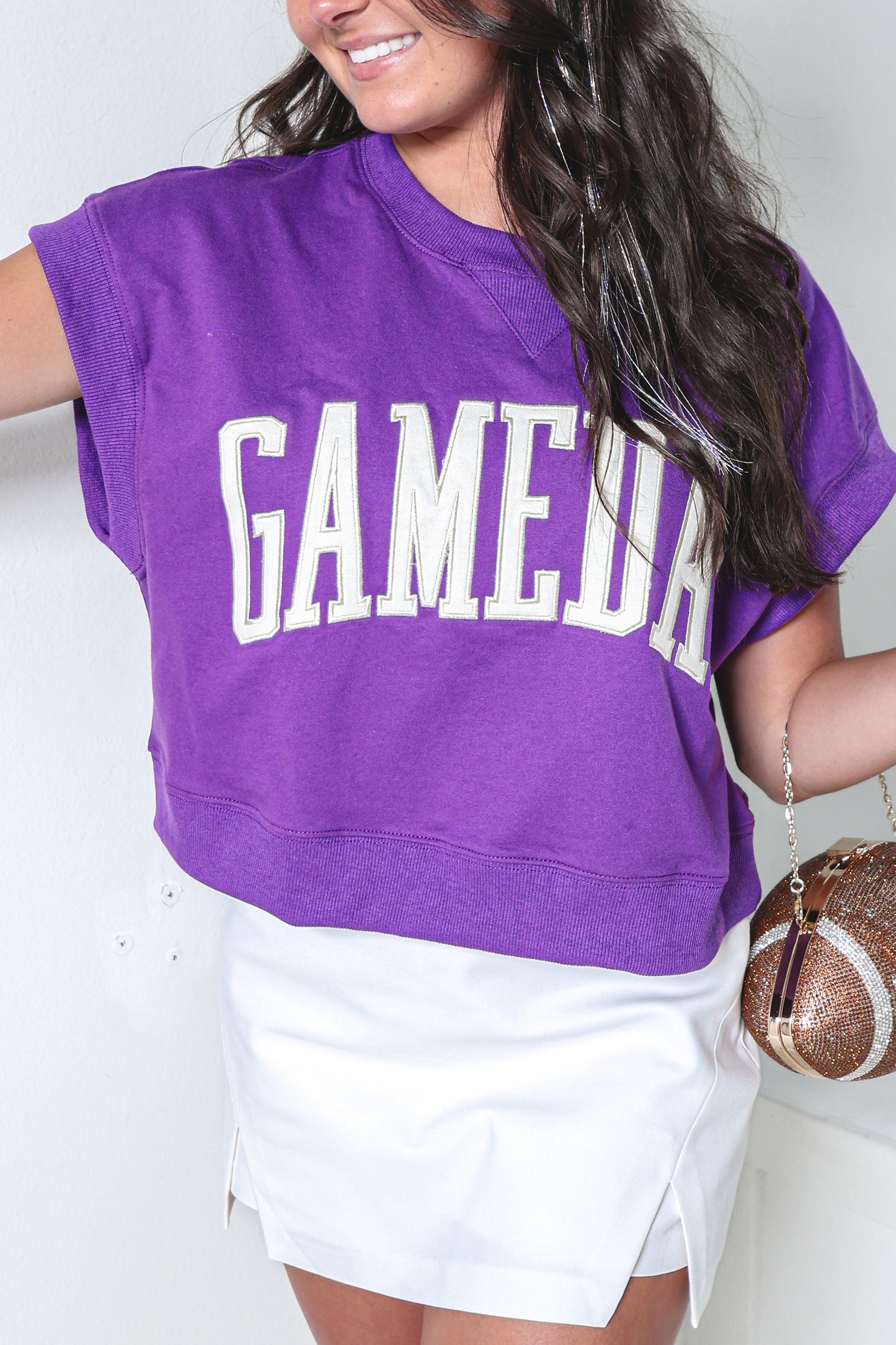 Game Day Girl Boxy Cropped Top