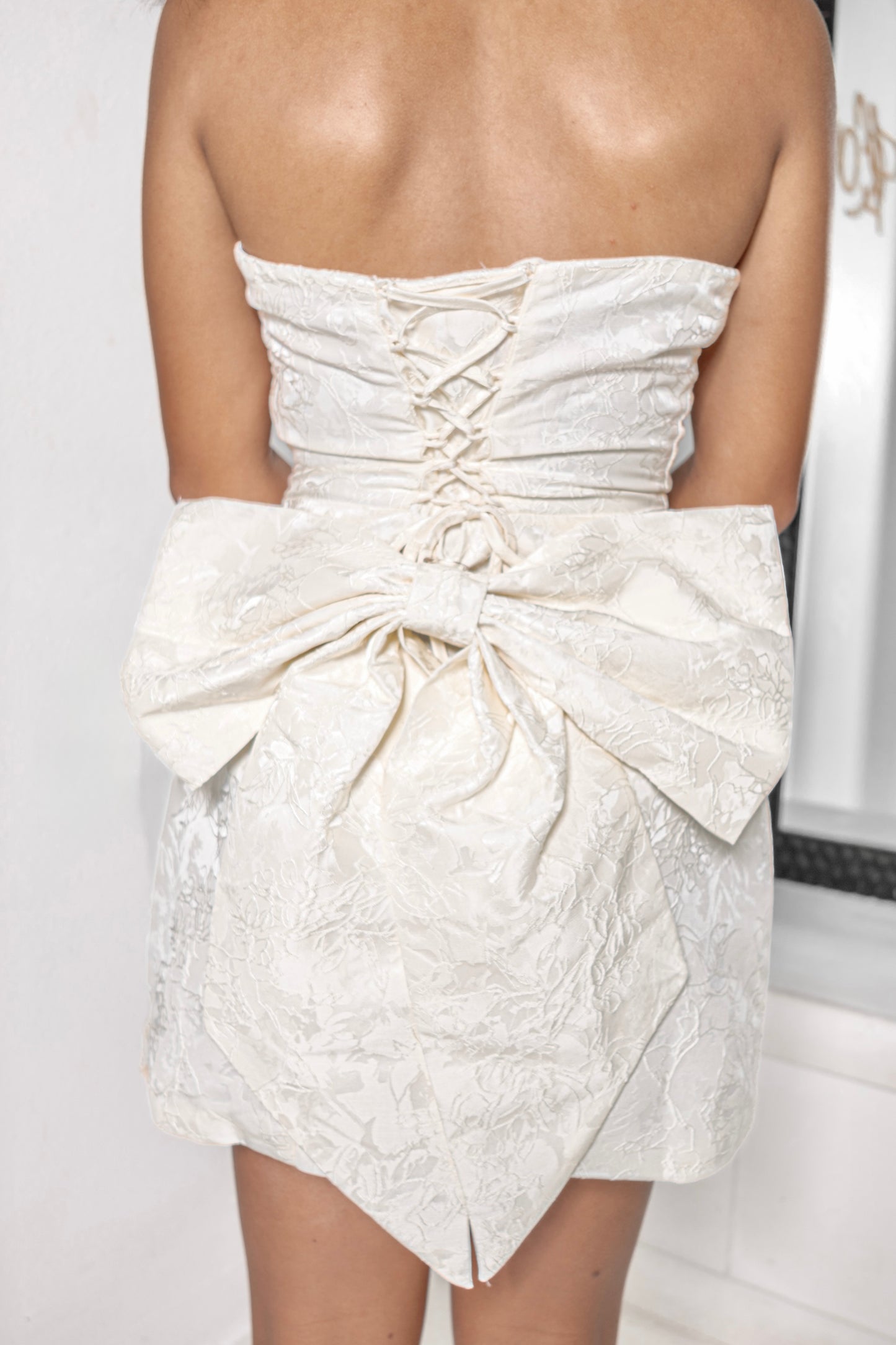 Garden Gala Jacquard Mini Dress