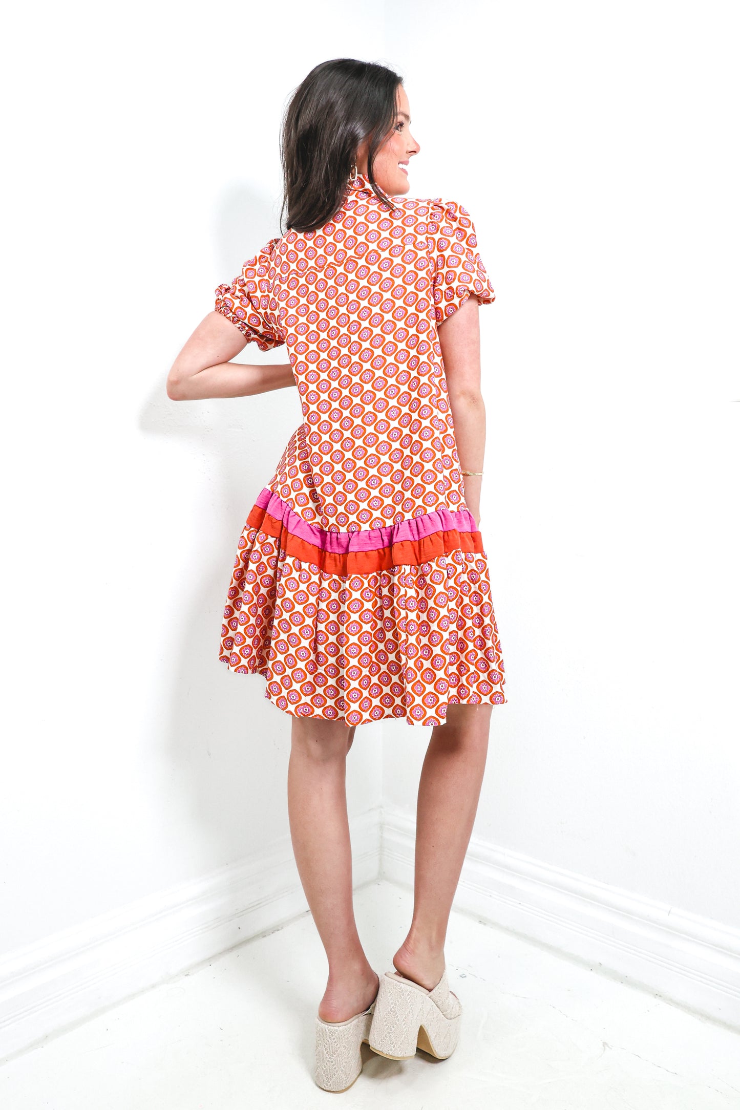 Groove Garden Button Down Mini Dress