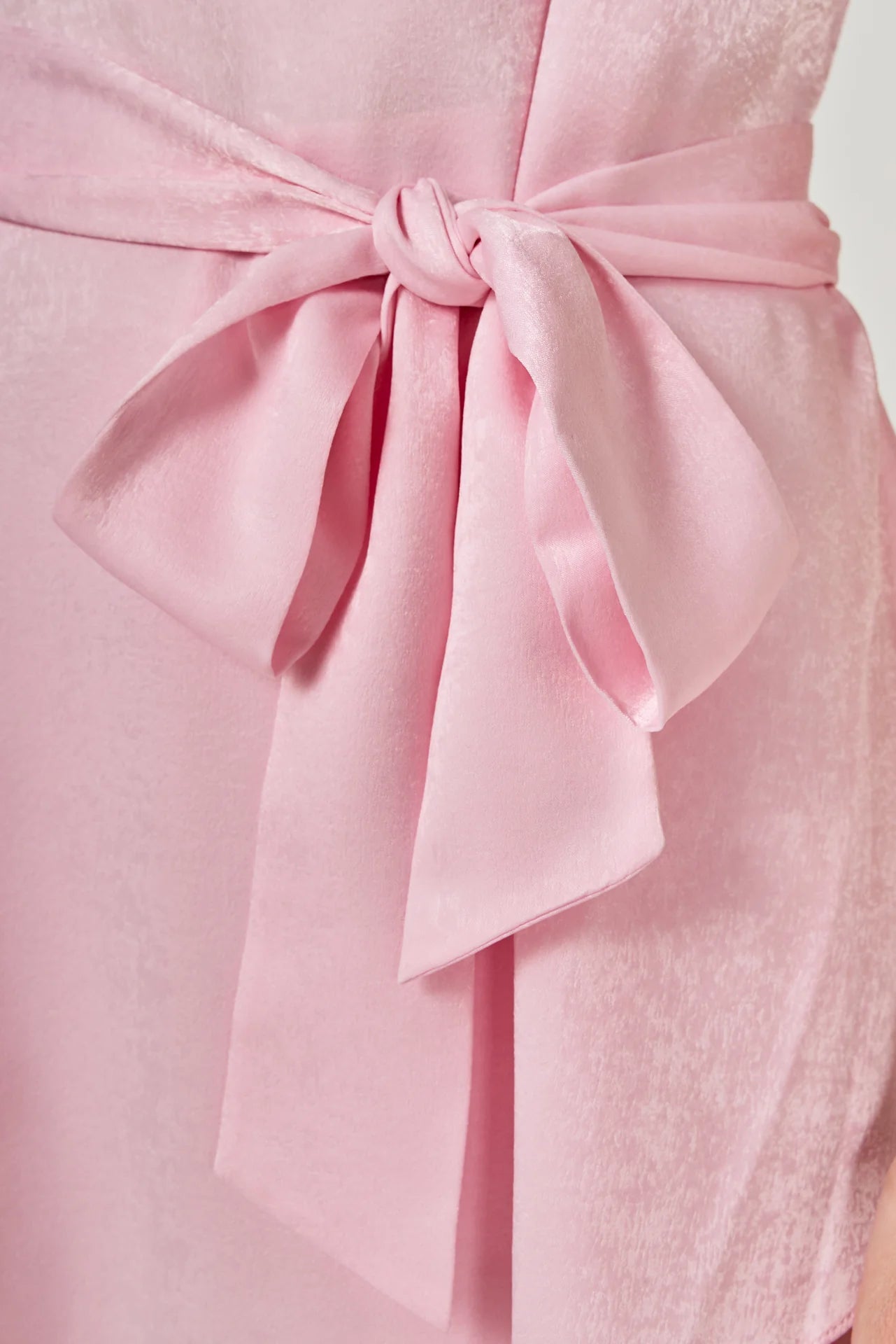 Endless Rose Spaghetti Tie Belted Romper Dress