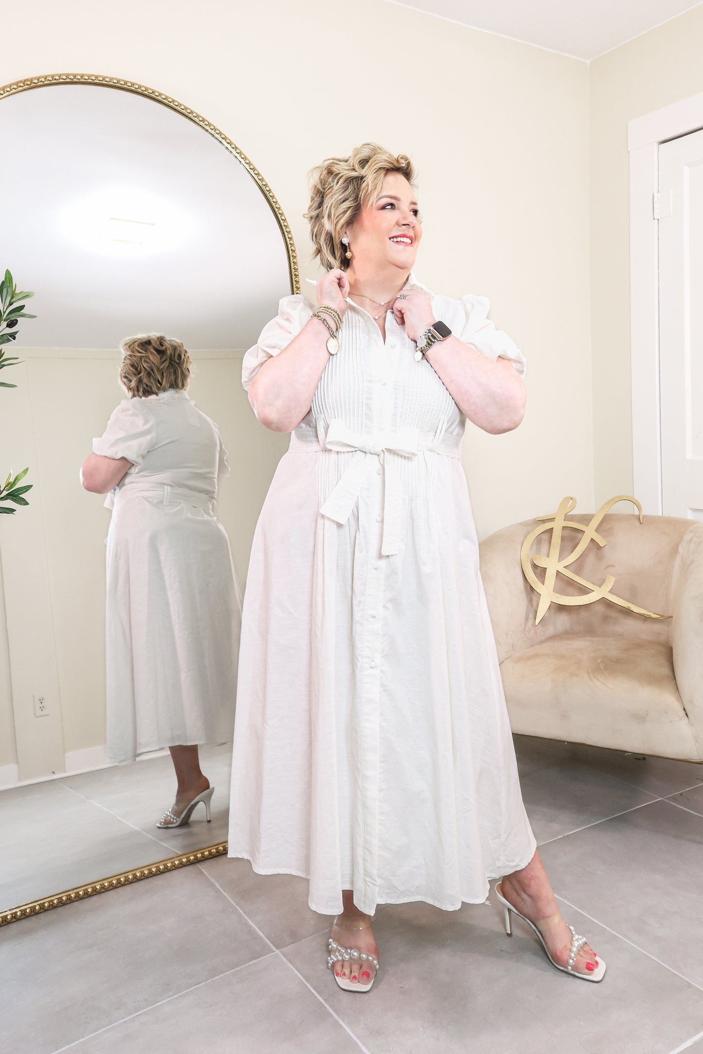 Heirloom Button Midi Dress