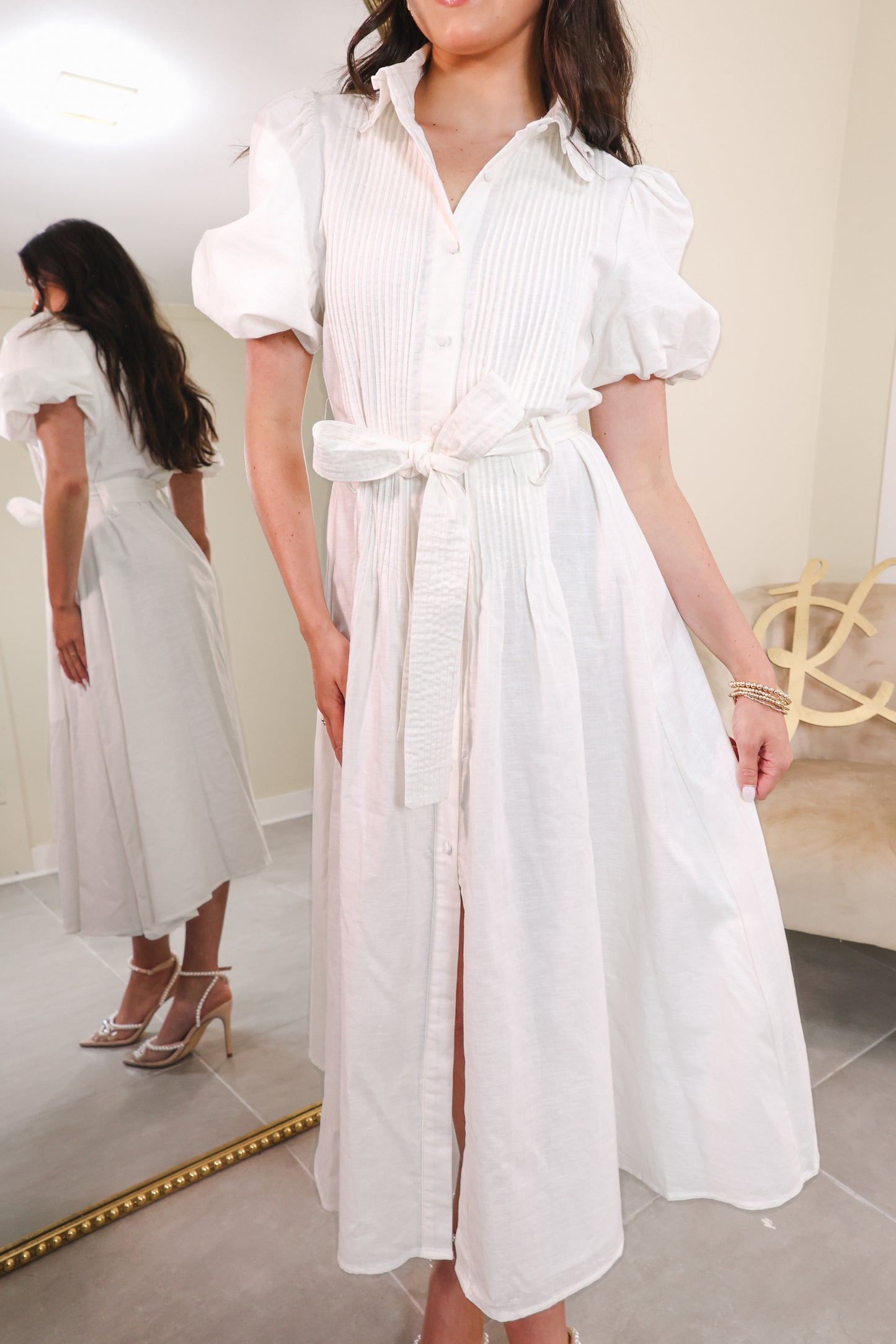 Heirloom Button Midi Dress