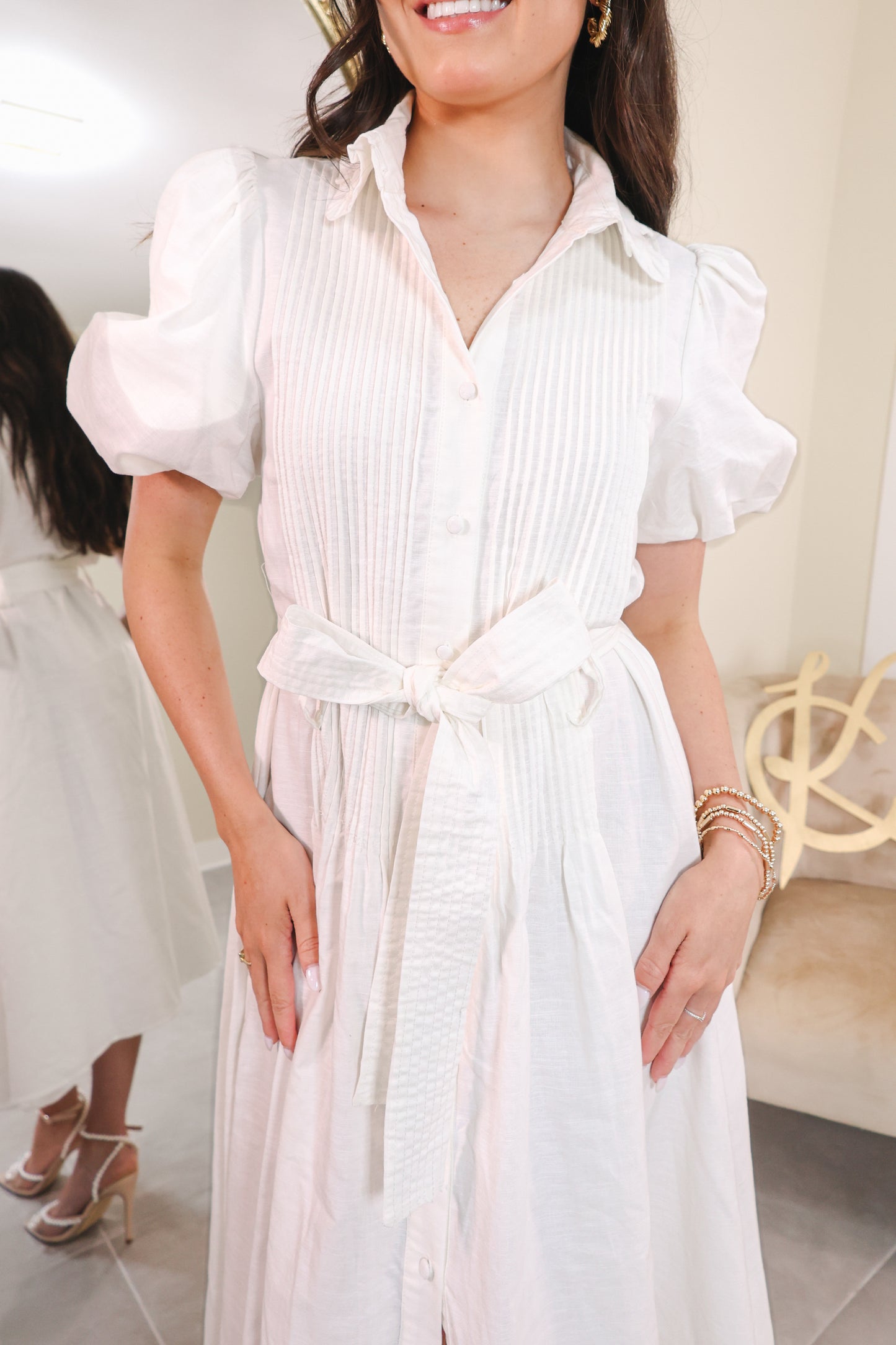 Heirloom Button Midi Dress