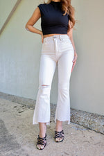Hidden Happi High Rise Crop Flare Jeans-Bottoms-KCoutureBoutique, women's boutique in Bossier City, Louisiana