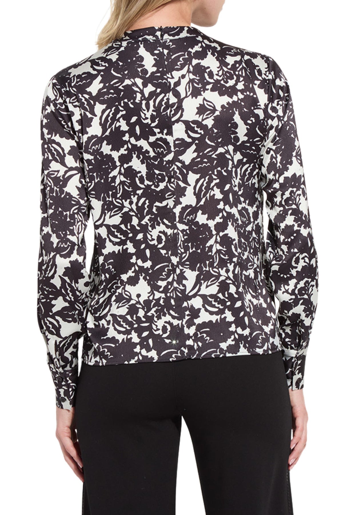 Lysse Evan Crystal Embellished Drape Front Blouse