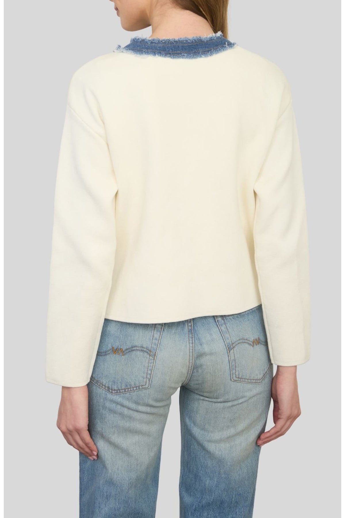 Denim Darling Ivory Cardigan