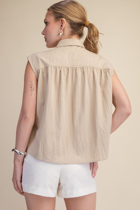 Effortless Elegance Keyhole Blouse