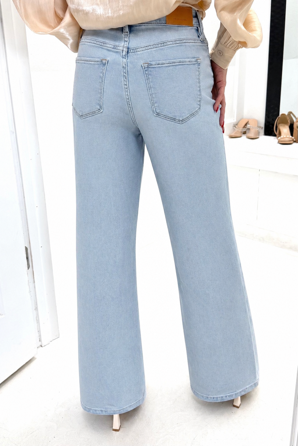 Dear John Fiona Rain Drops Wide Leg Jeans