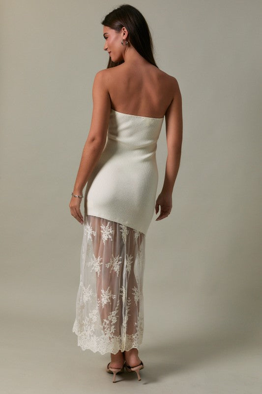 Lace All Day Tube Maxi Dress